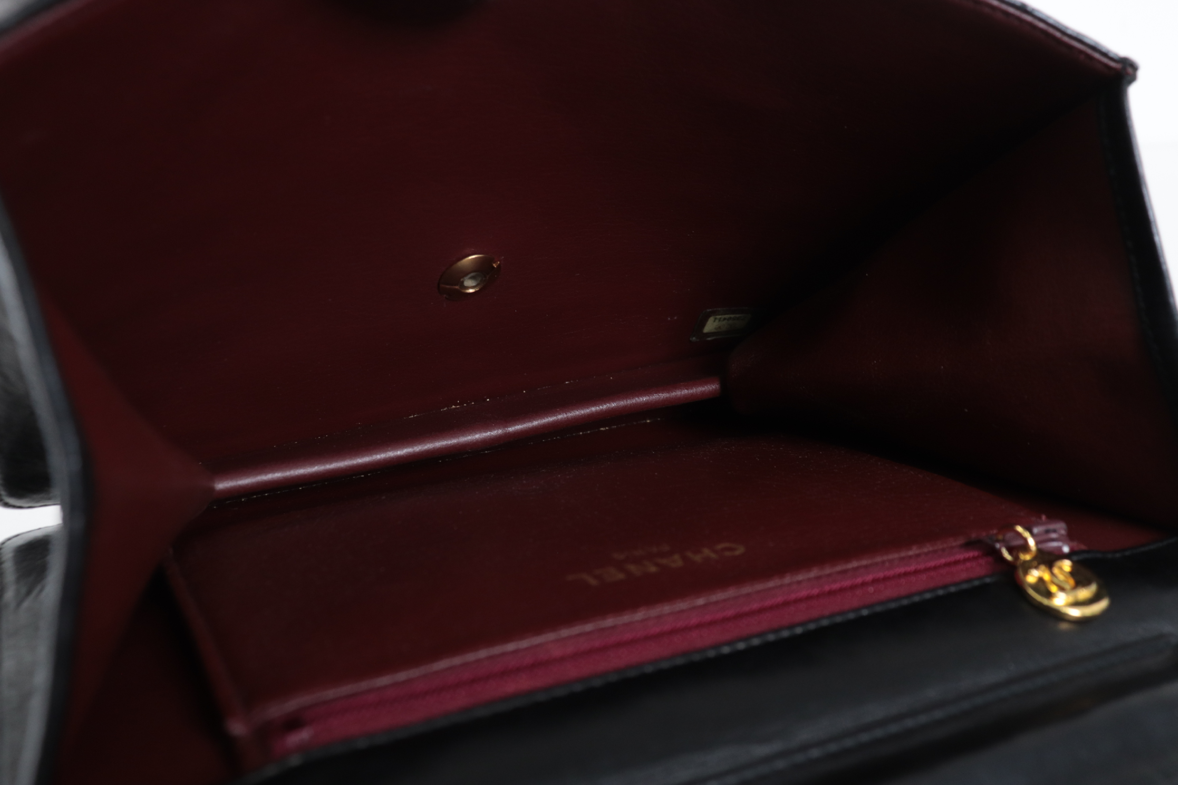 Push-Lock Lambskin Chain Shoulder Bag (Series 7) — view 8