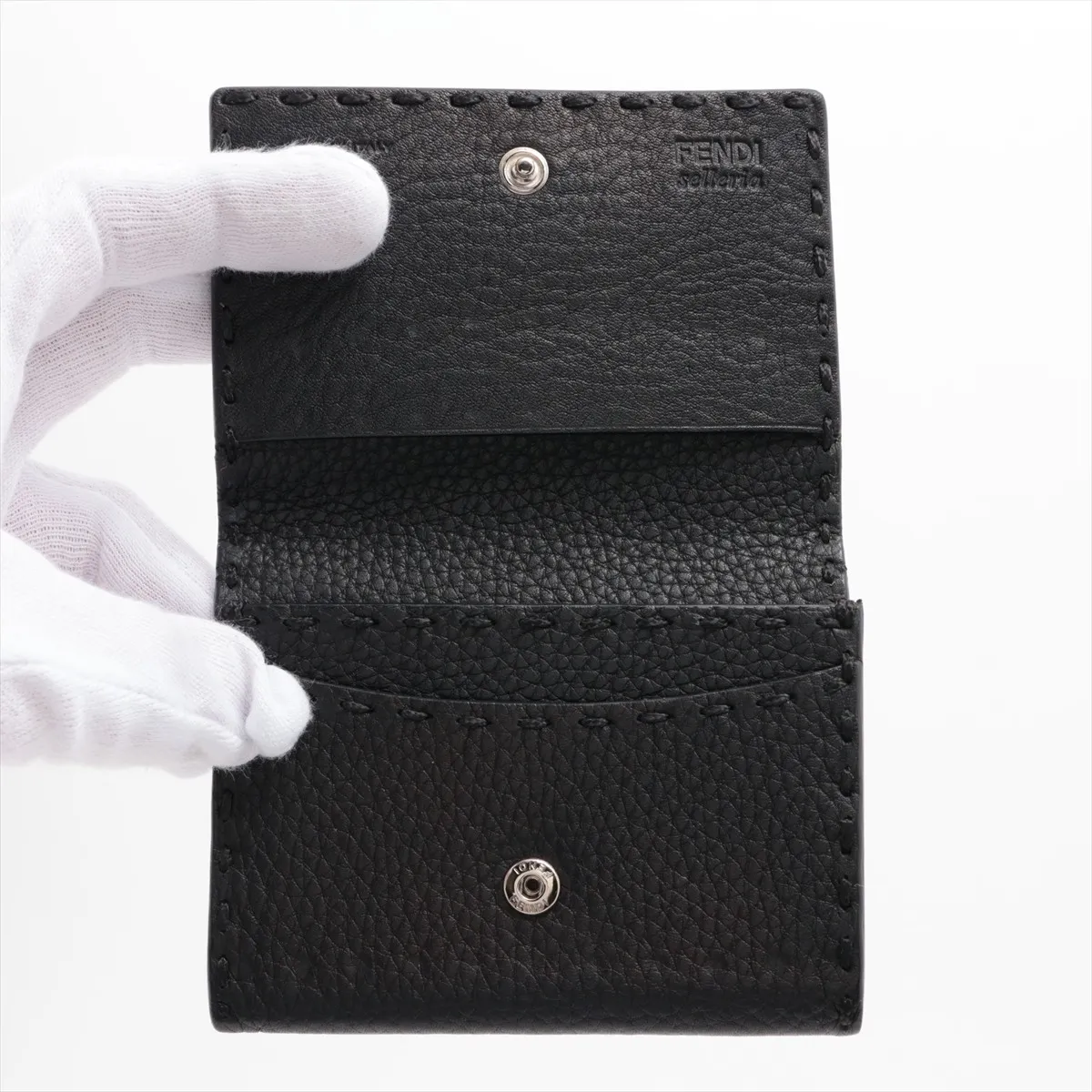 8M0217 Leather Card Case Black — view 3