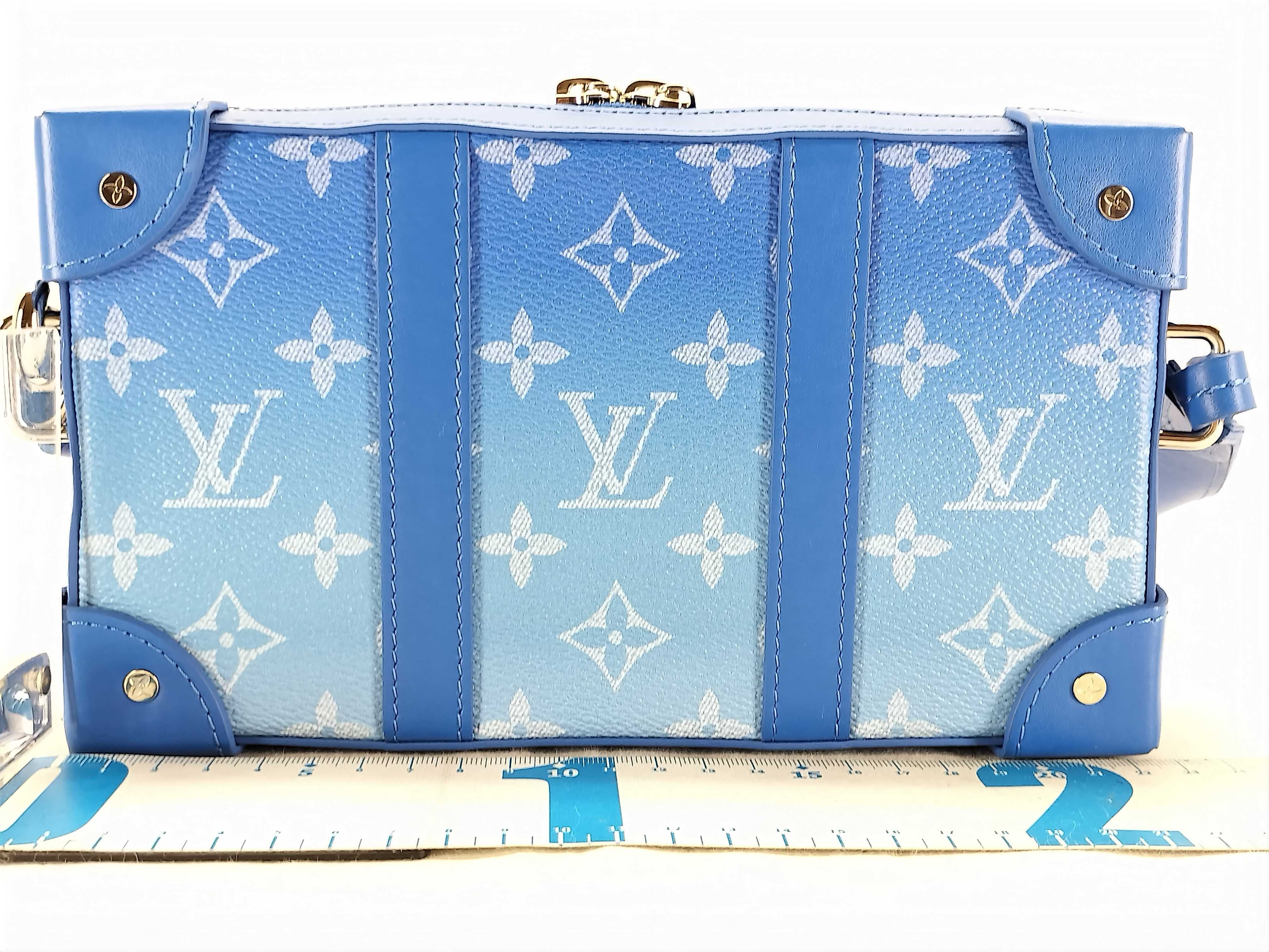 Monogram Clouds Soft Trunk Wallet M45432 Blue (RFID detected) Shoulder Bag — view 2