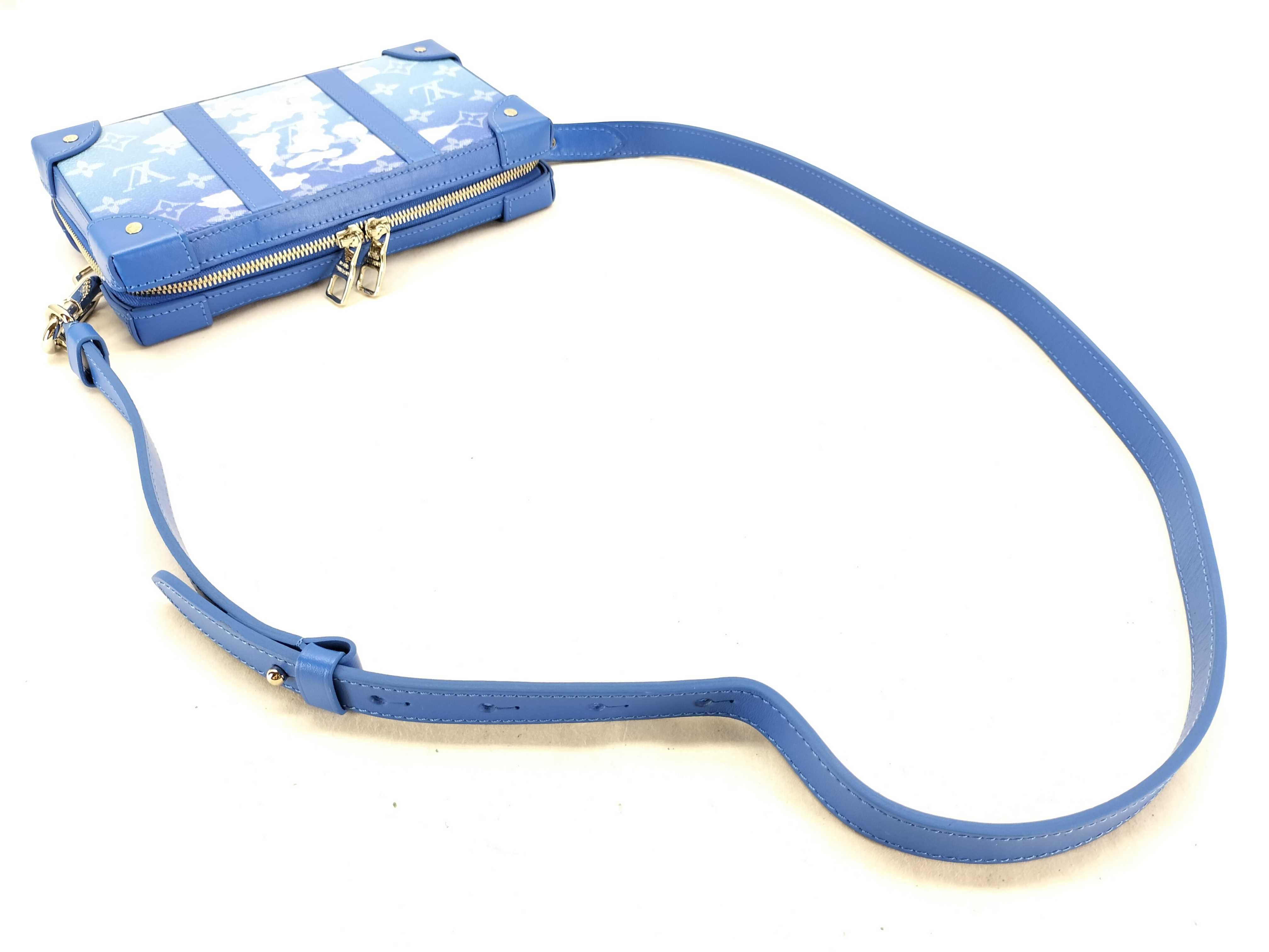 Monogram Clouds Soft Trunk Wallet M45432 Blue (RFID detected) Shoulder Bag — view 3