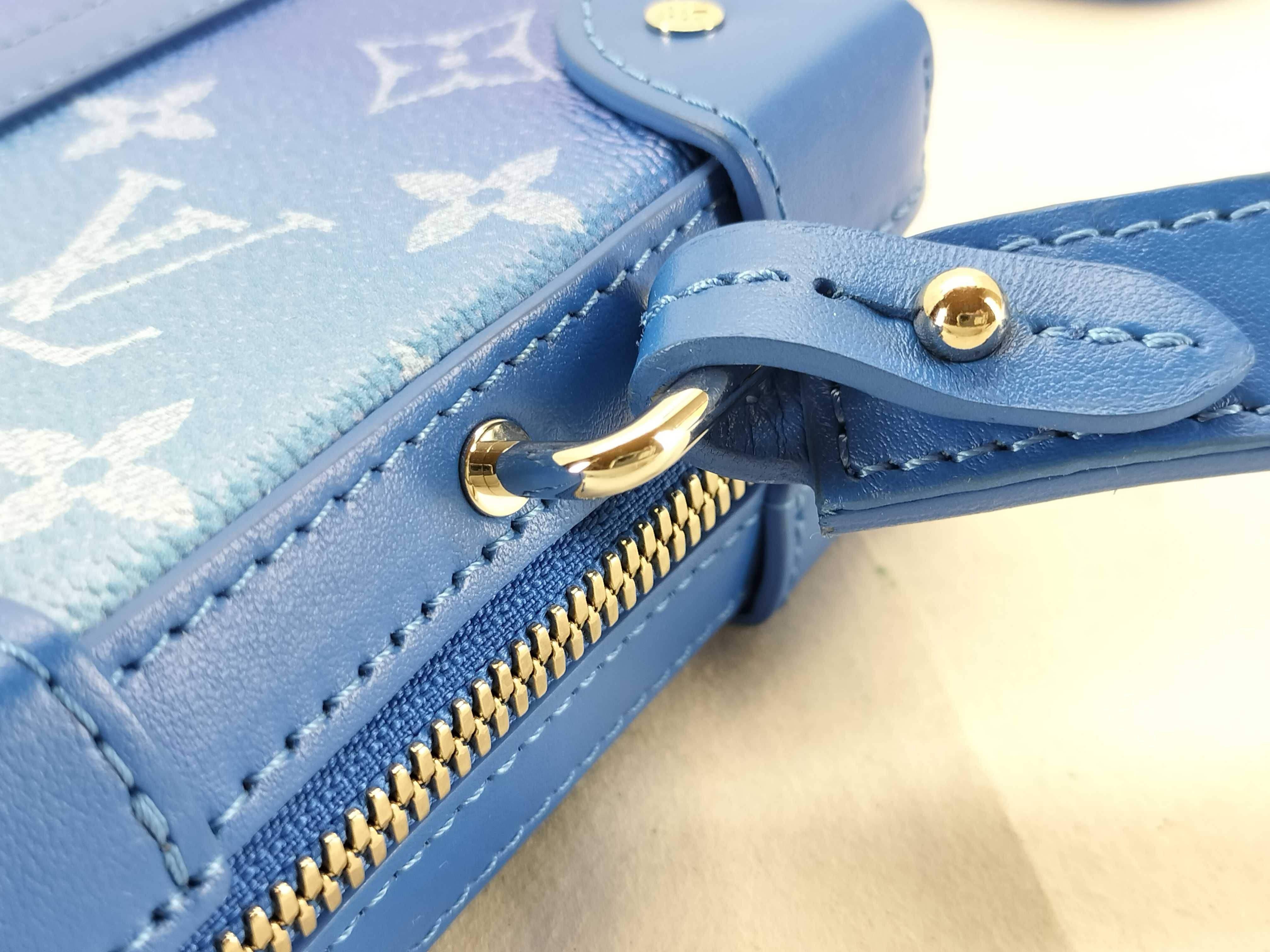 Monogram Clouds Soft Trunk Wallet M45432 Blue (RFID detected) Shoulder Bag — view 5