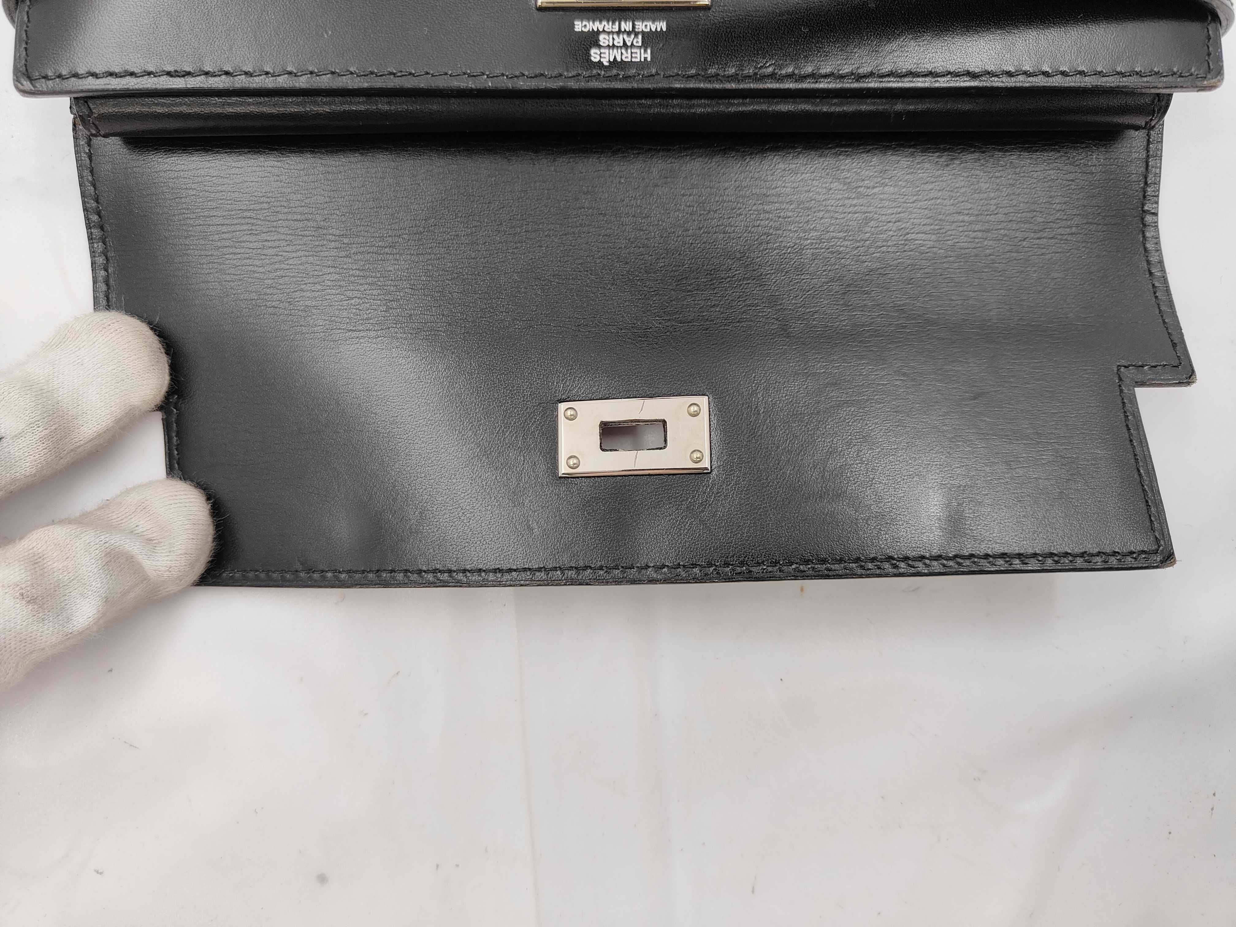 Kelly Wallet in Box Calf Leather (L size) - Boxed Wallet — view 4