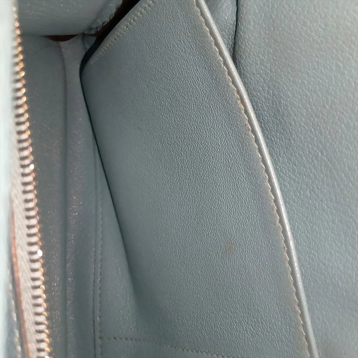 [Individually packaged] Hermes Kelly 28 Retournée Taurillon Clemence Blue Atoll Silver Hardware T: 2015 — view 14