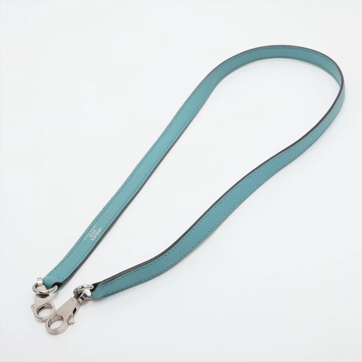 [Individually packaged] Hermes Kelly 28 Retournée Taurillon Clemence Blue Atoll Silver Hardware T: 2015 — view 7