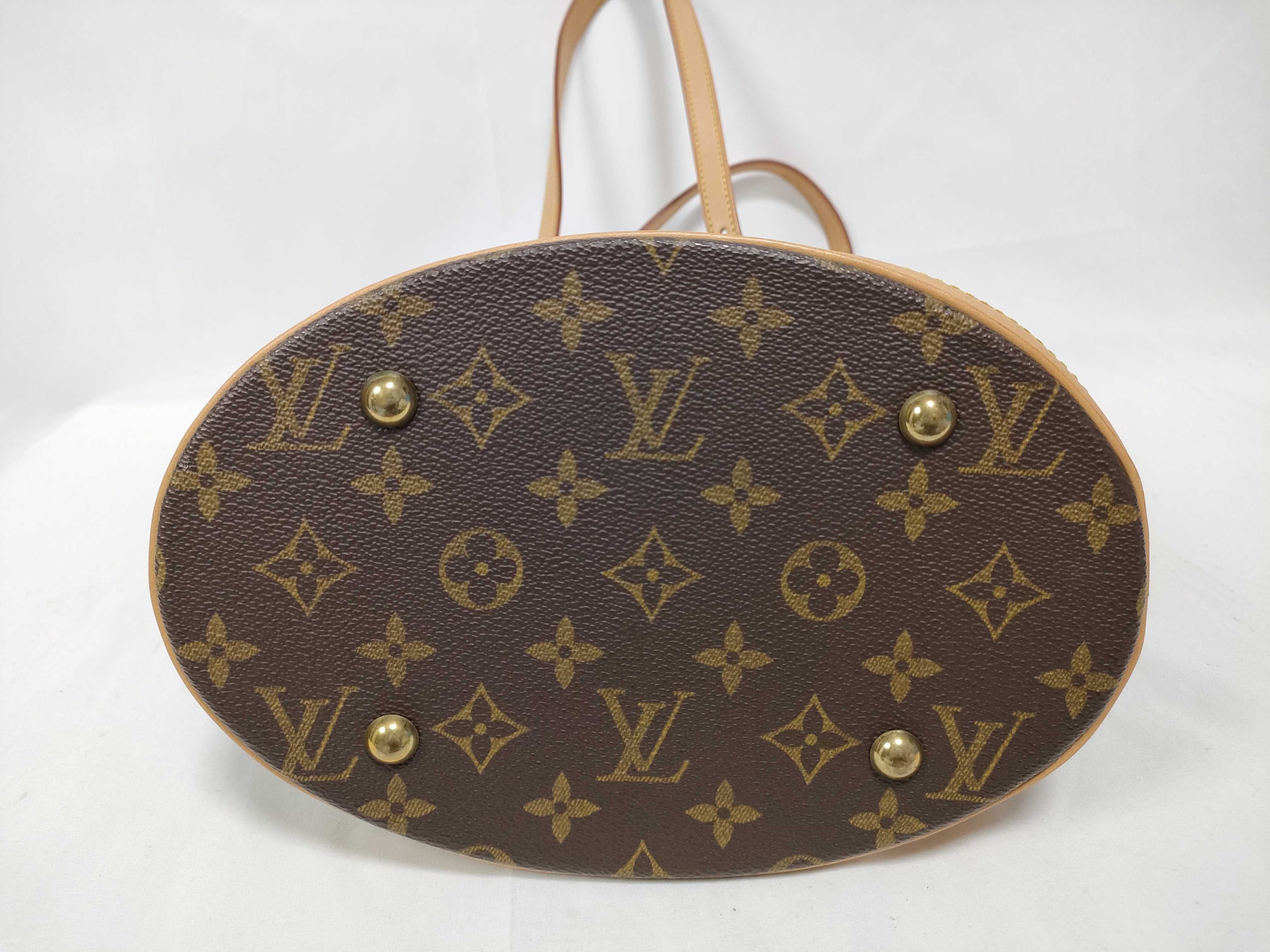 Monogram Louis Vuitton M42238 Bucket PM FL0032 Tote Shoulder Bag Monogram Tote Bag — view 3