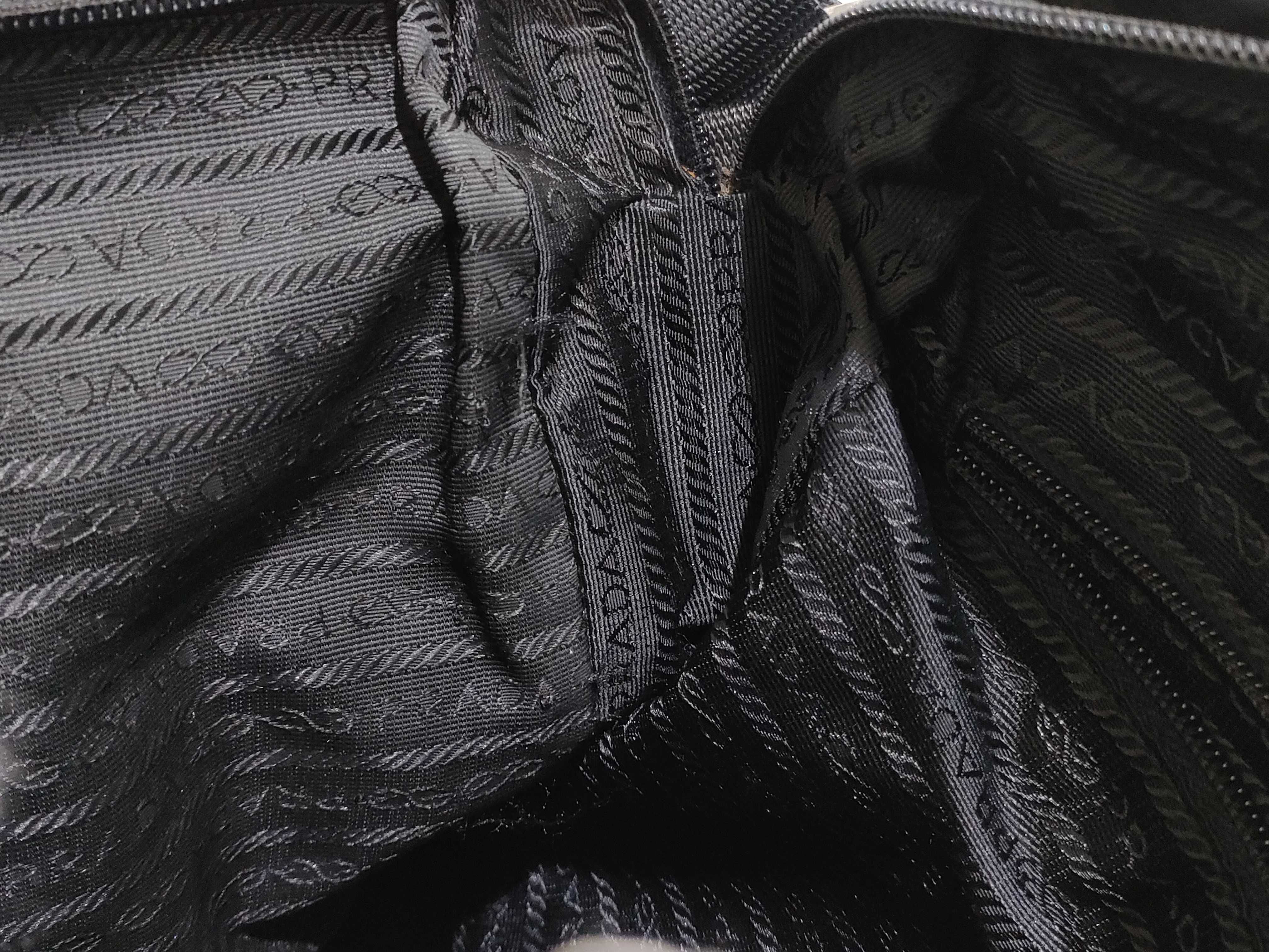 Nylon Shoulder Bag with Triangle Logo — view 12