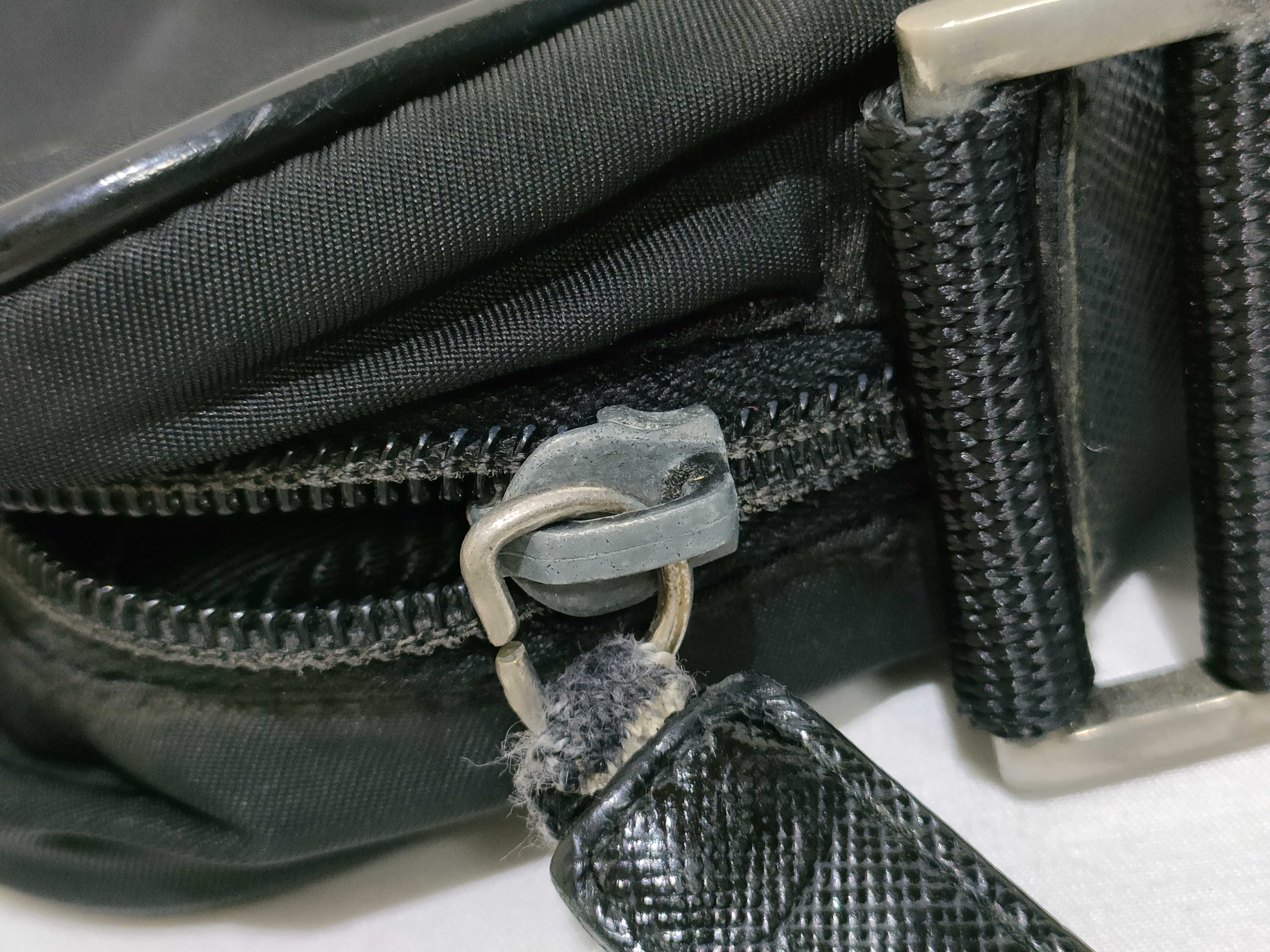 Nylon Shoulder Bag with Triangle Logo — view 13