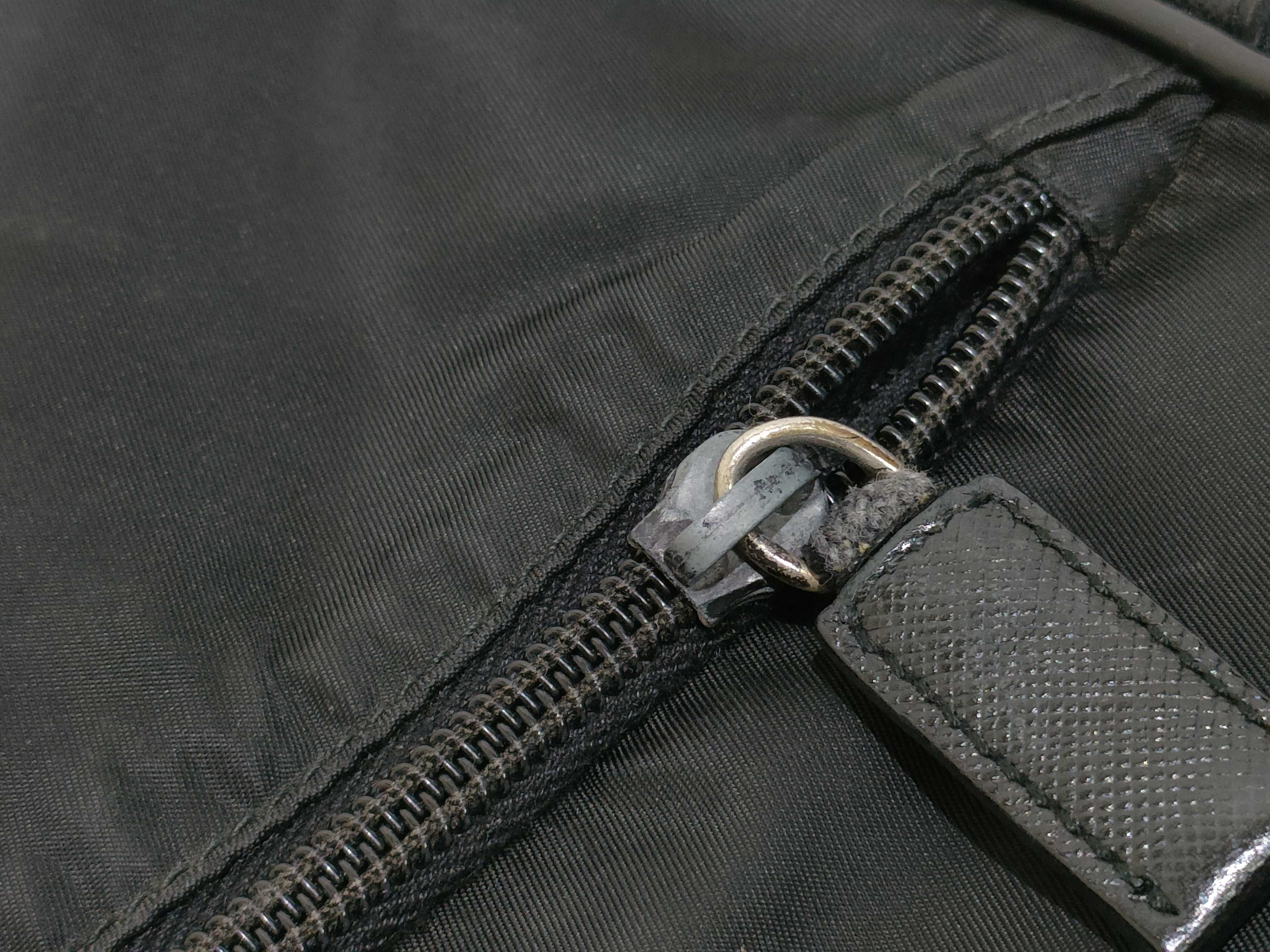 Nylon Shoulder Bag with Triangle Logo — view 14