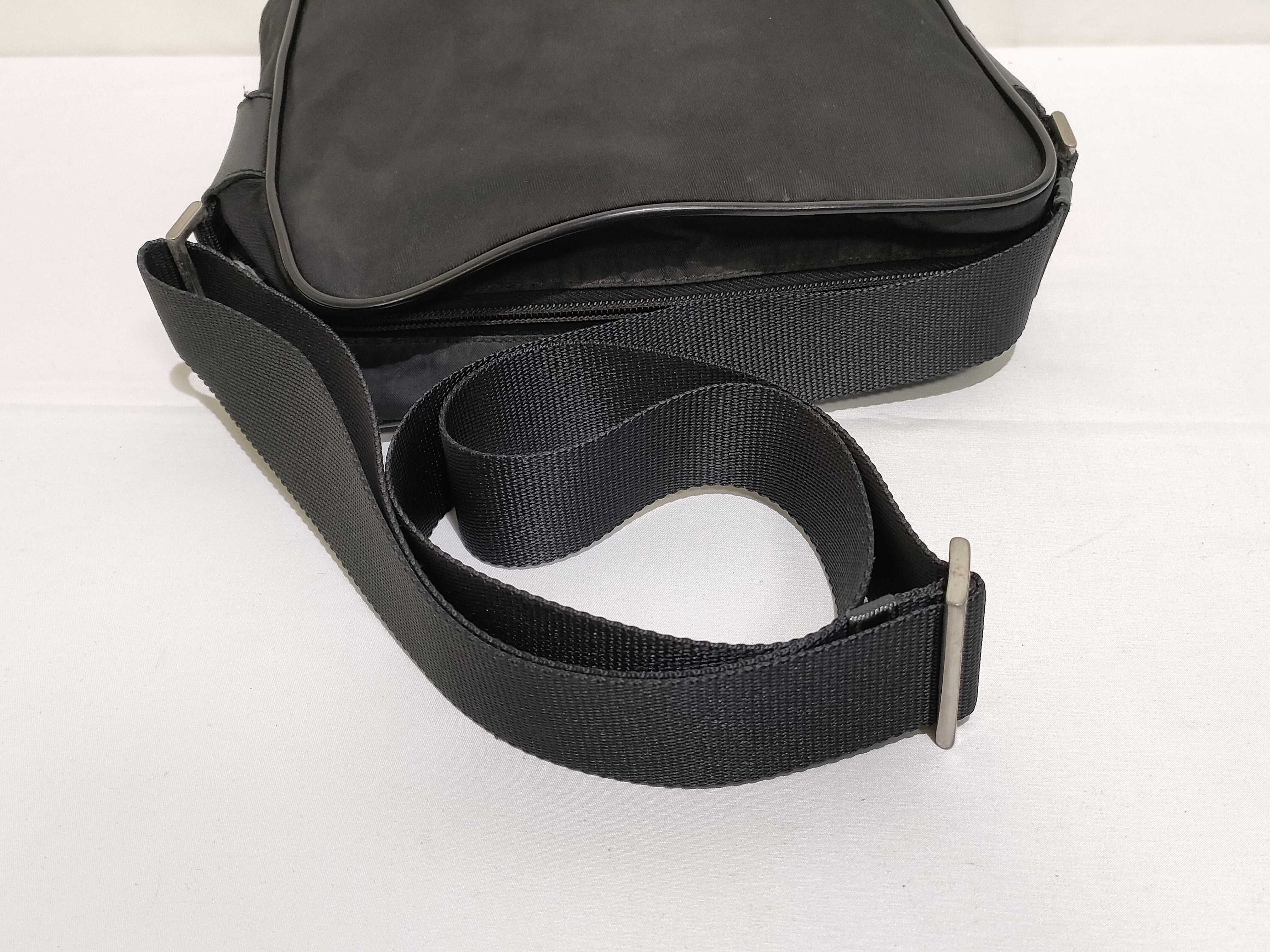 Nylon Shoulder Bag with Triangle Logo — view 3