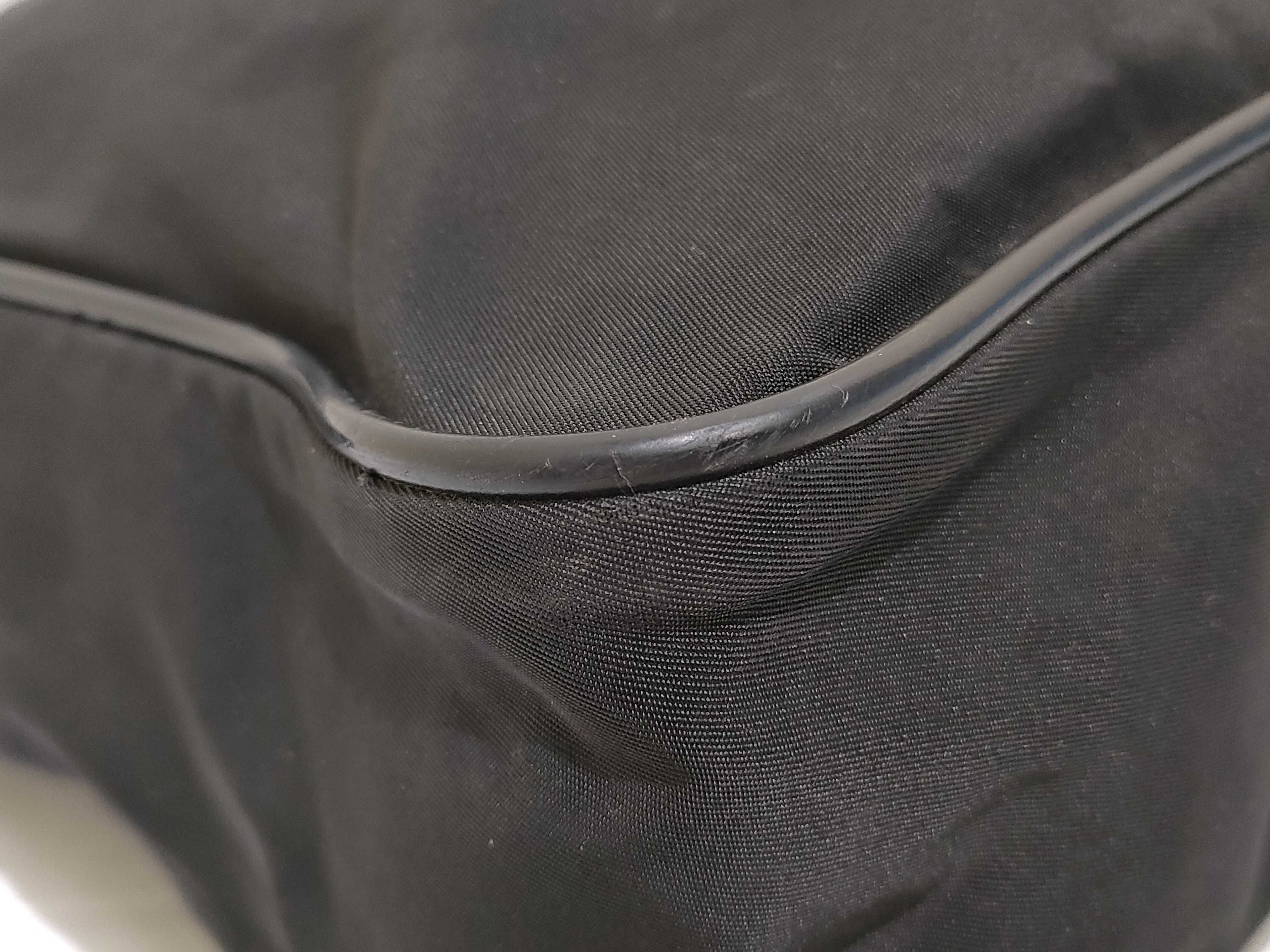 Nylon Shoulder Bag with Triangle Logo — view 6