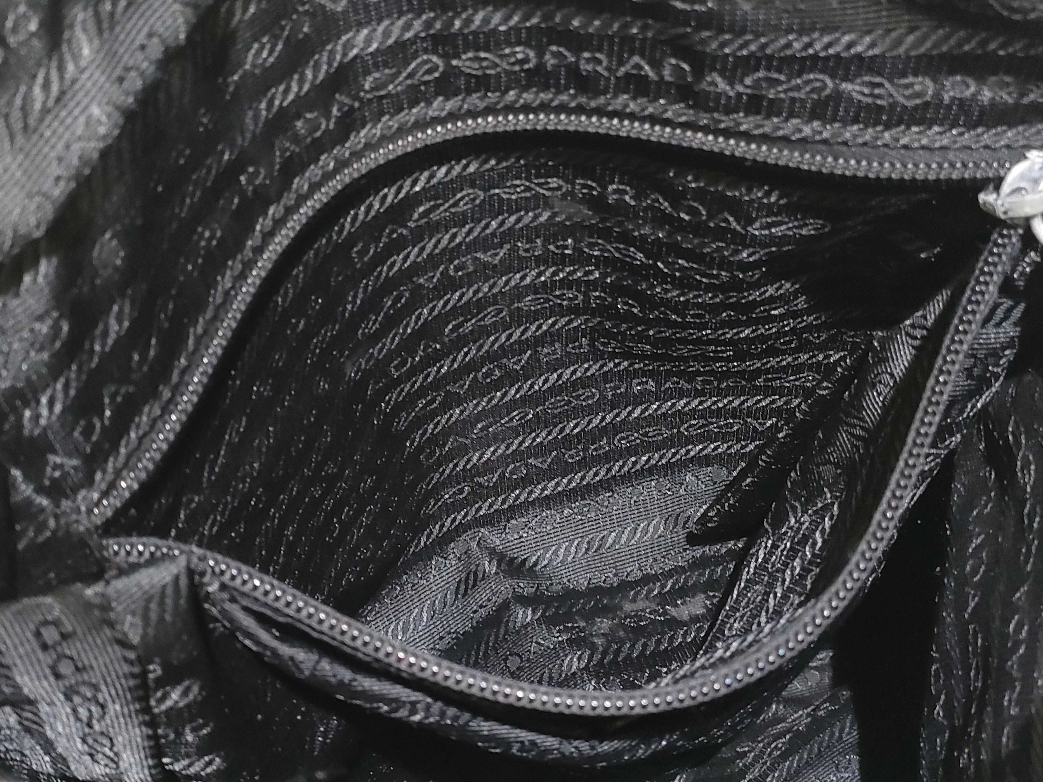 Nylon Shoulder Bag with Triangle Logo — view 10
