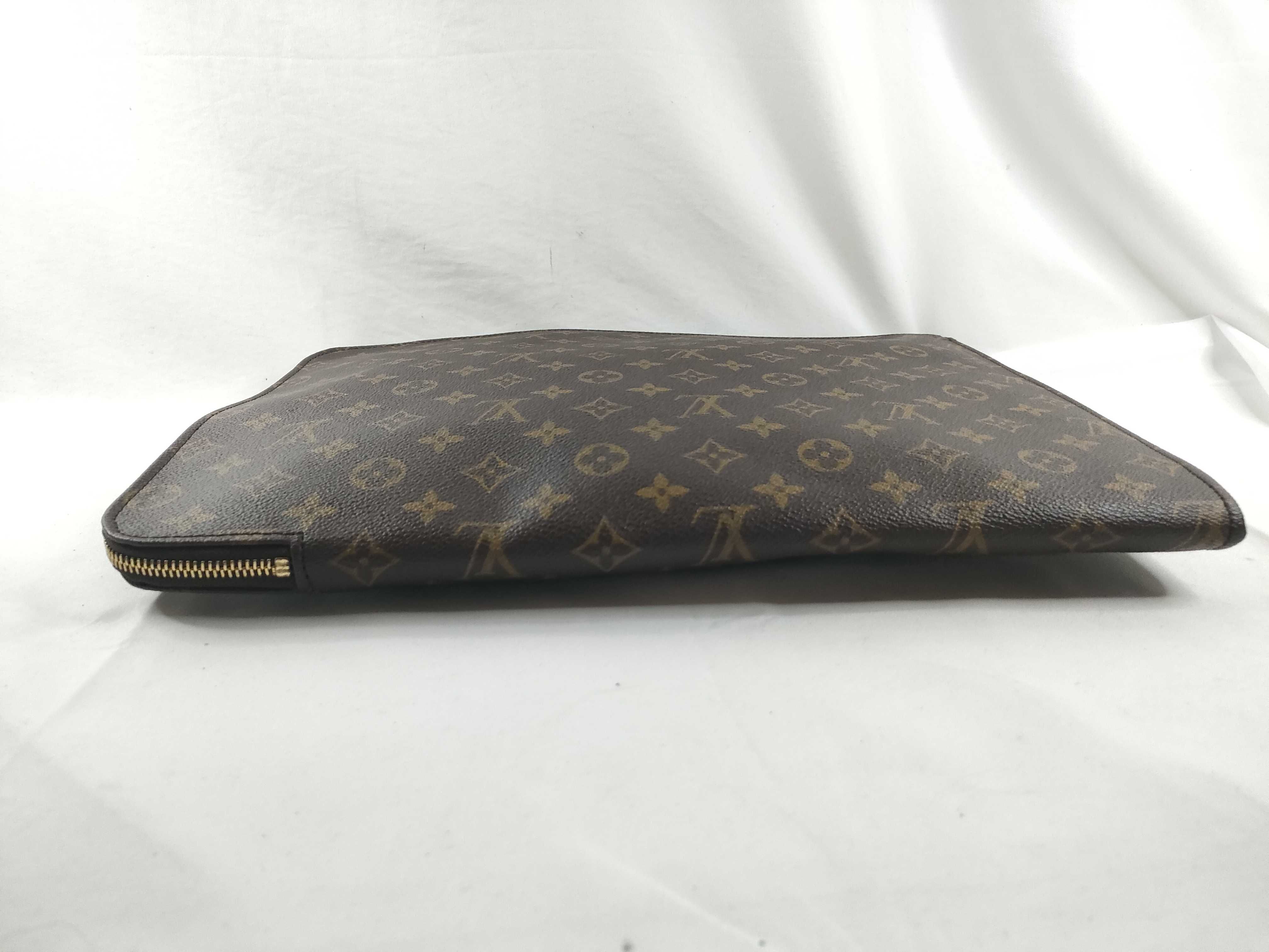 Monogram Pochette Document M53456 TH882 Brown Clutch Bag — view 4