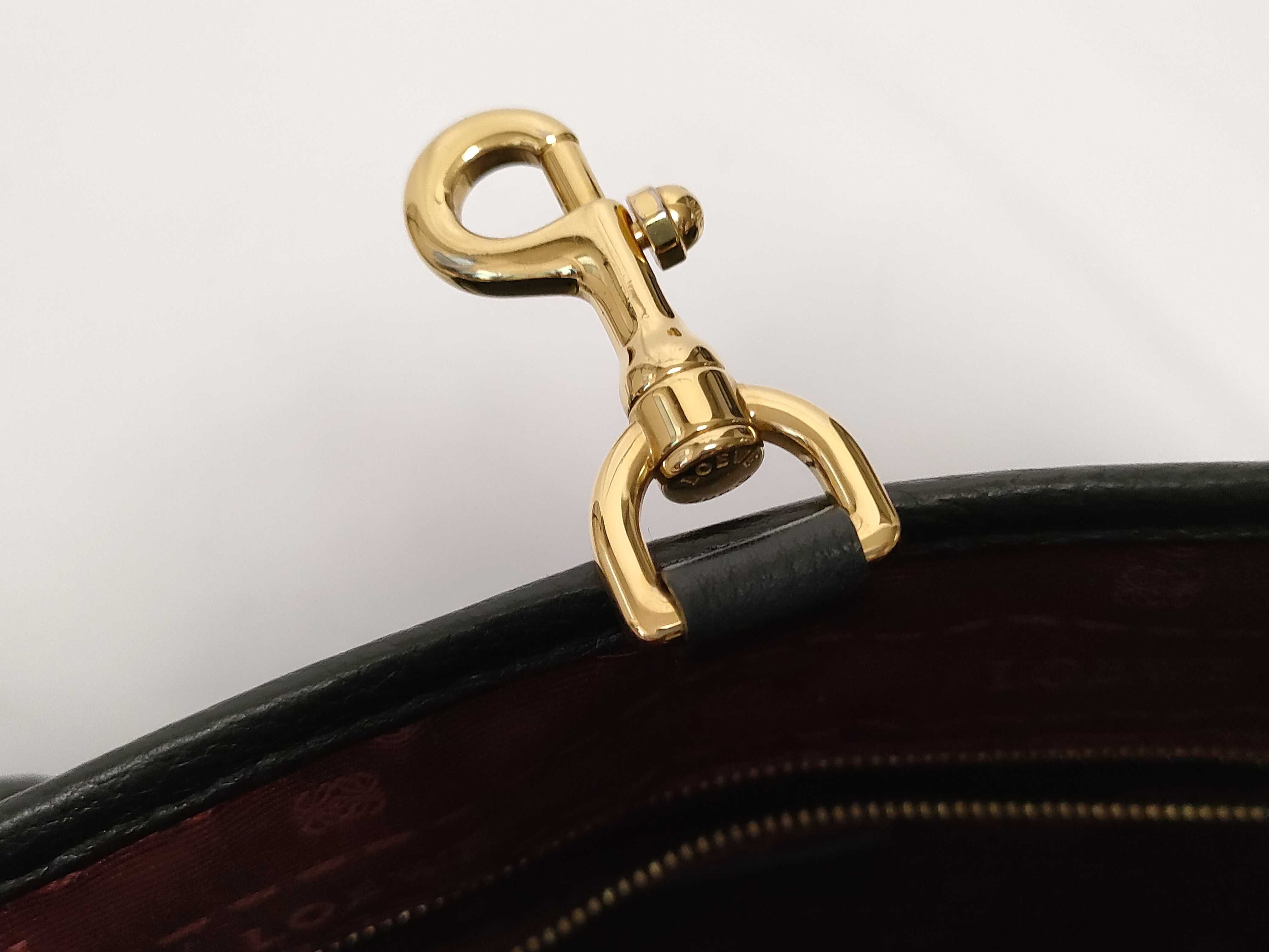 Heritage Leather Tote Bag, Black, Serial Number — view 13