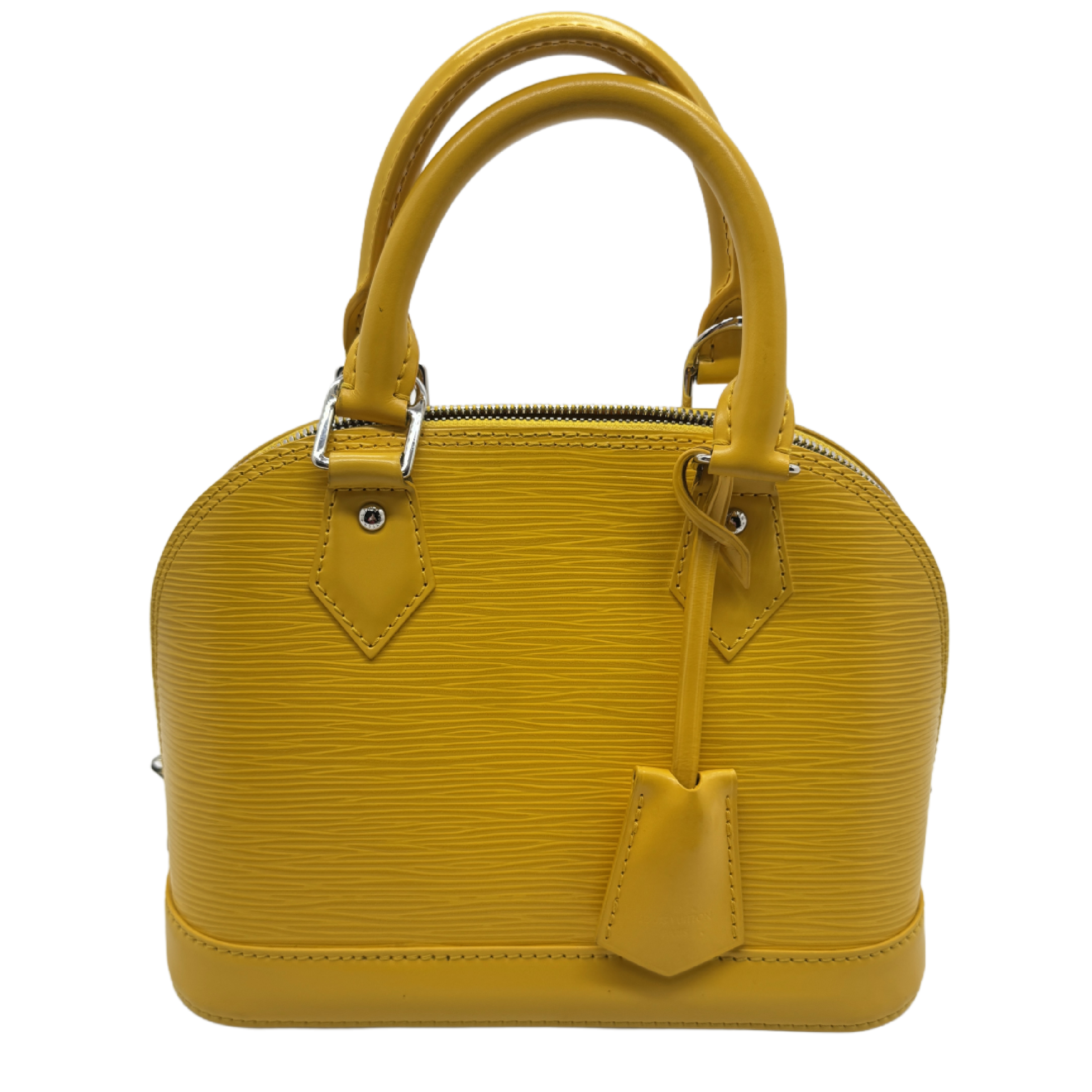 Epi Alma PM Yellow Handbag