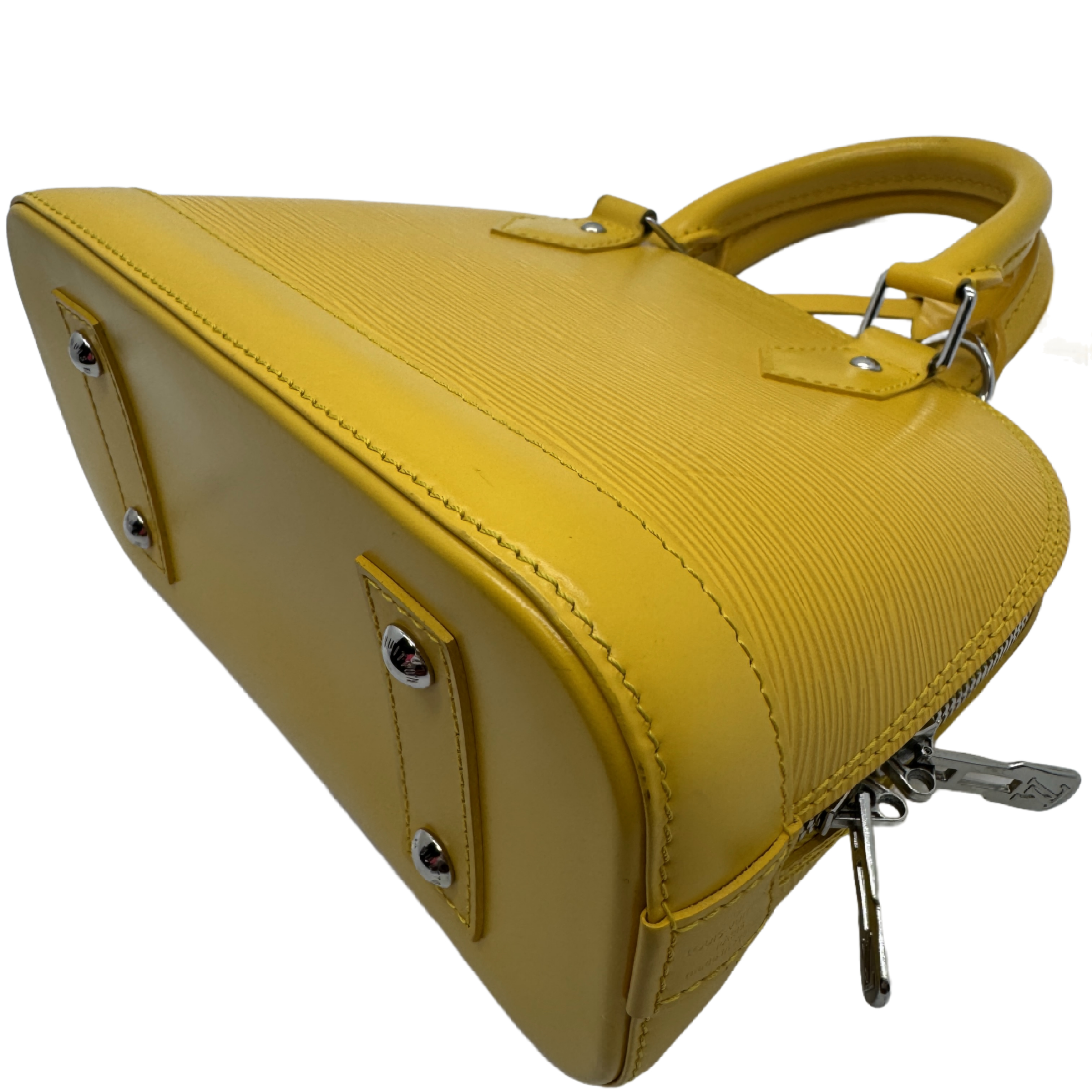 Epi Alma PM Yellow Handbag — view 8