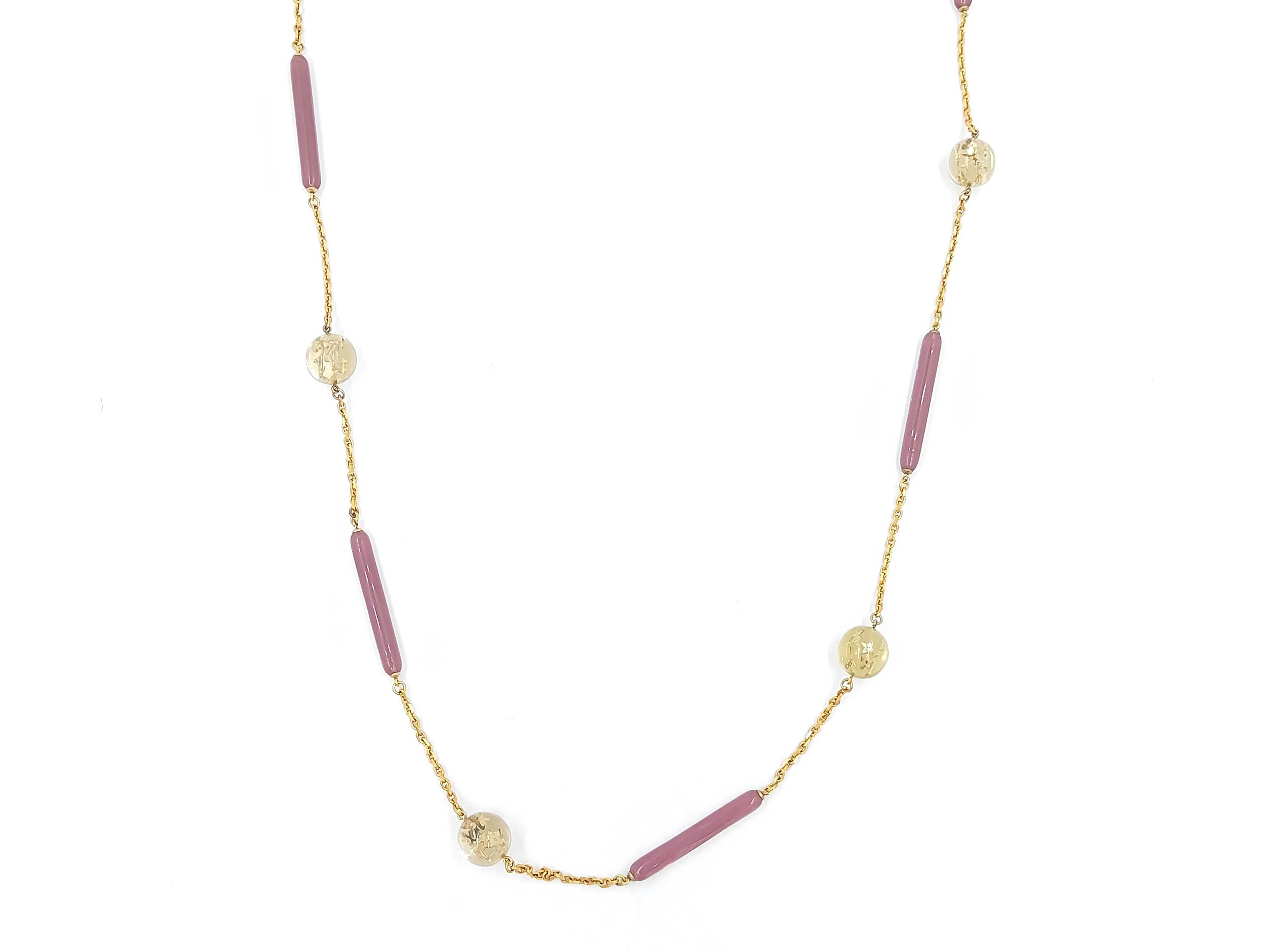 Sautoir Vert Inclusion Necklace M65544 Necklace