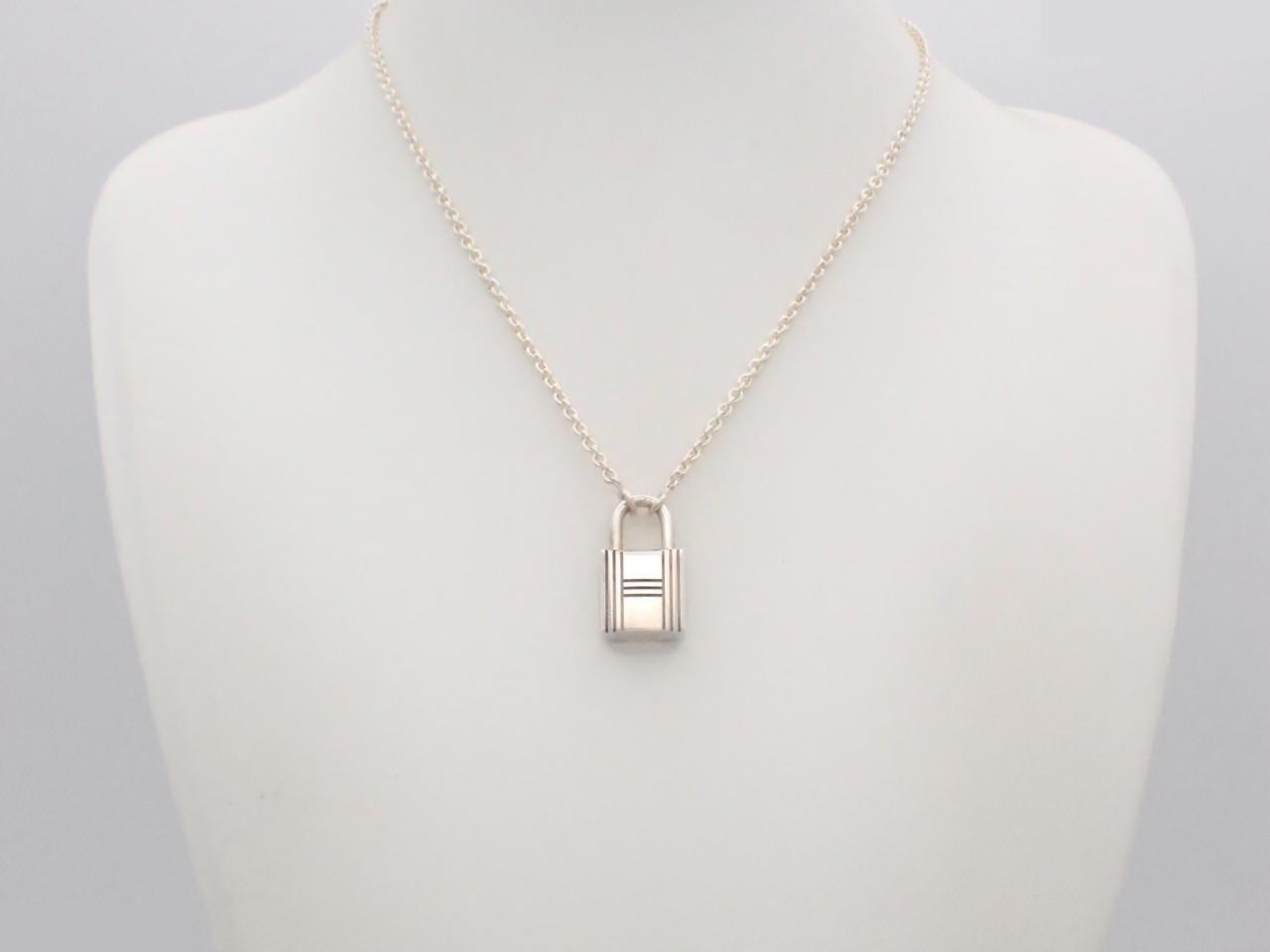 Cadena Lock Necklace, SV925 / 23.8g, Chain approx. 46cm — view 3