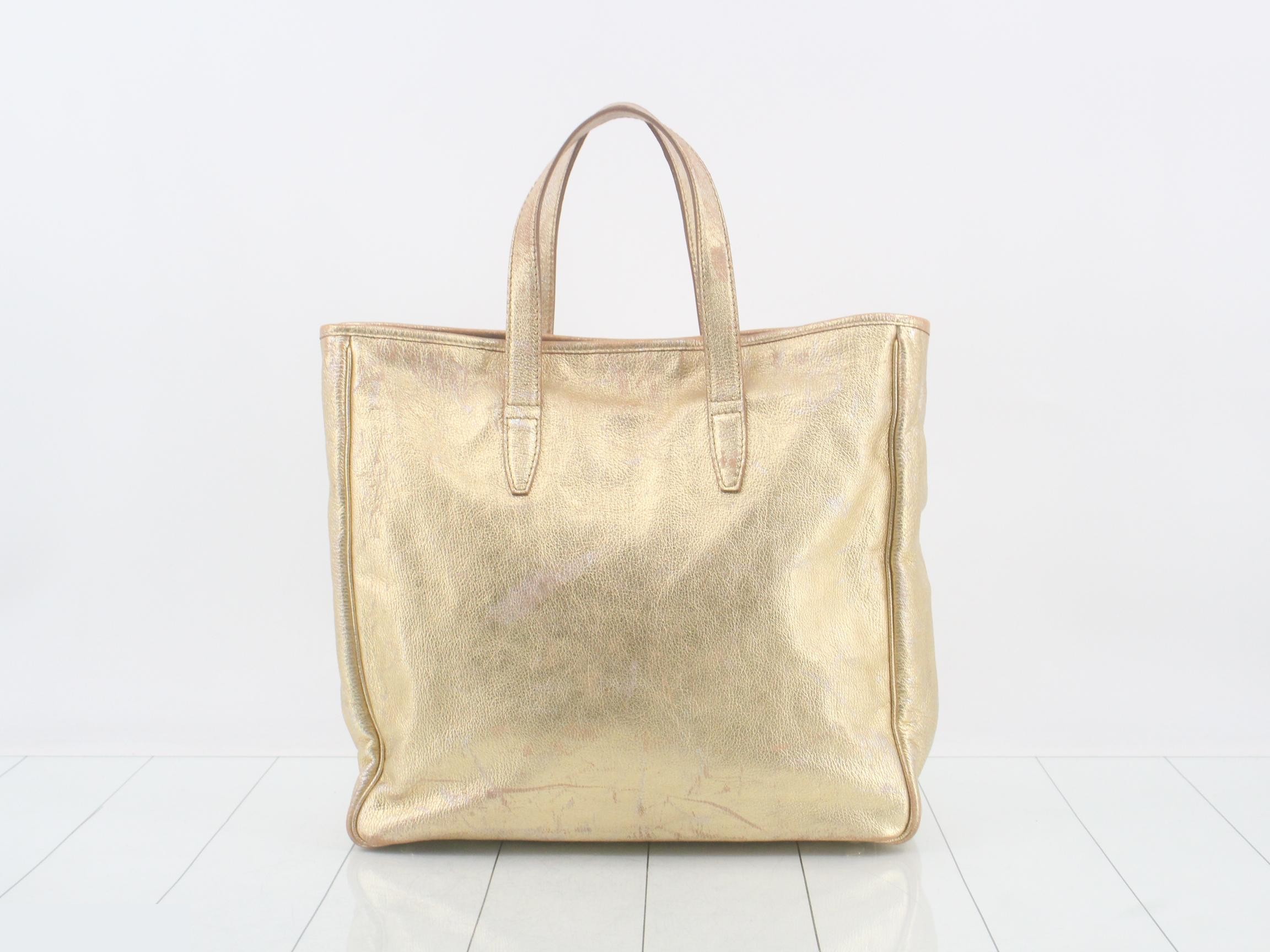 leather tote bag — view 2