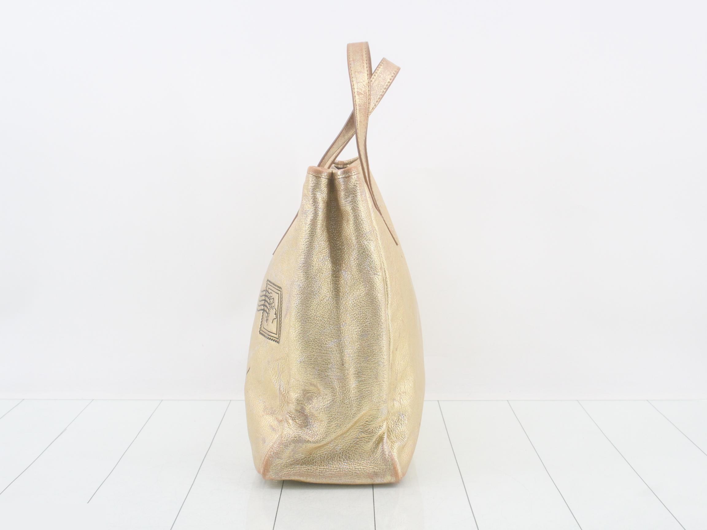 leather tote bag — view 3