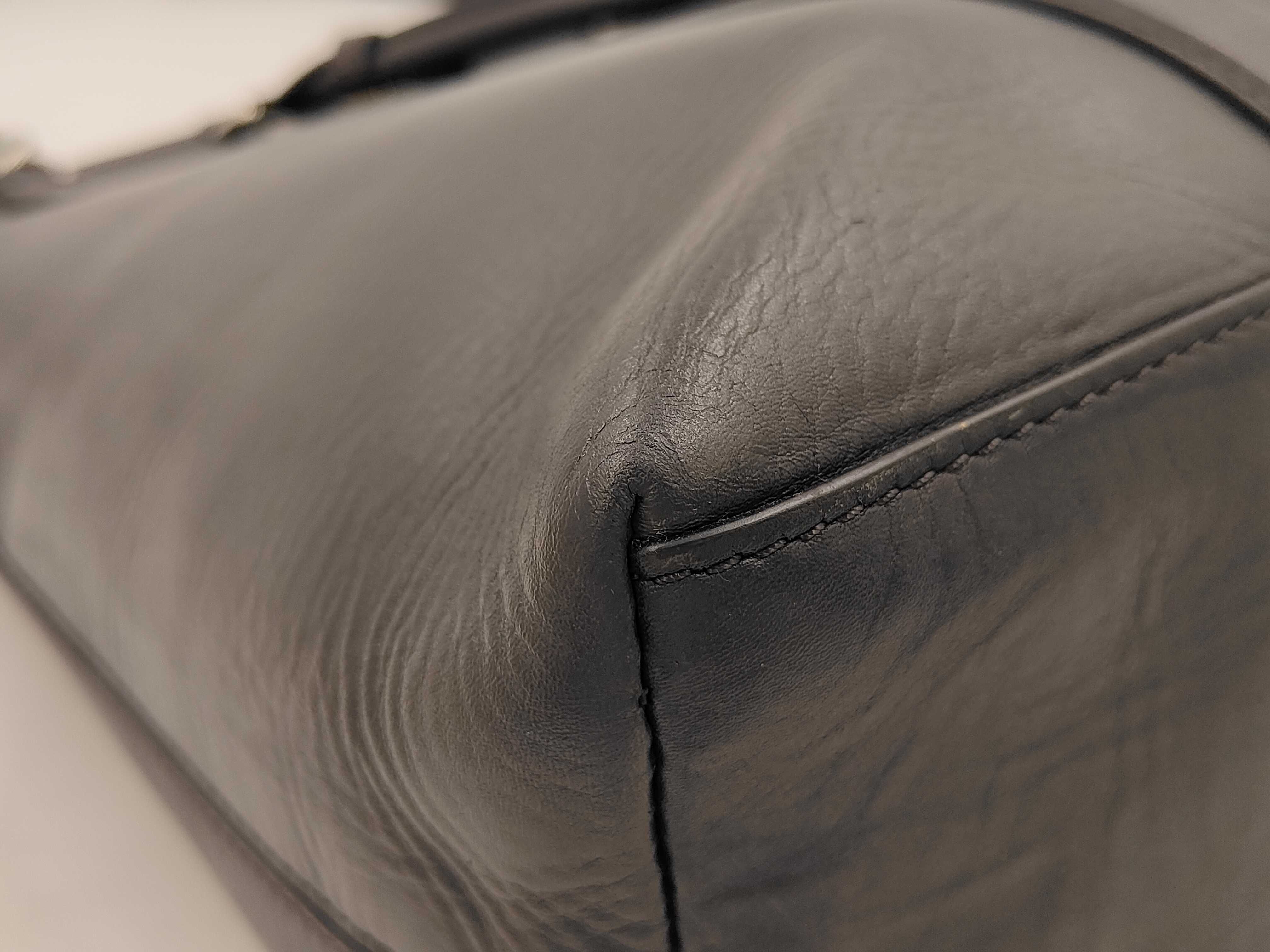 Cuir Ombre Lockit MM Griolage M50460 RI4155 Shoulder bag with key, padlock, clochette, and dust bag. — view 7