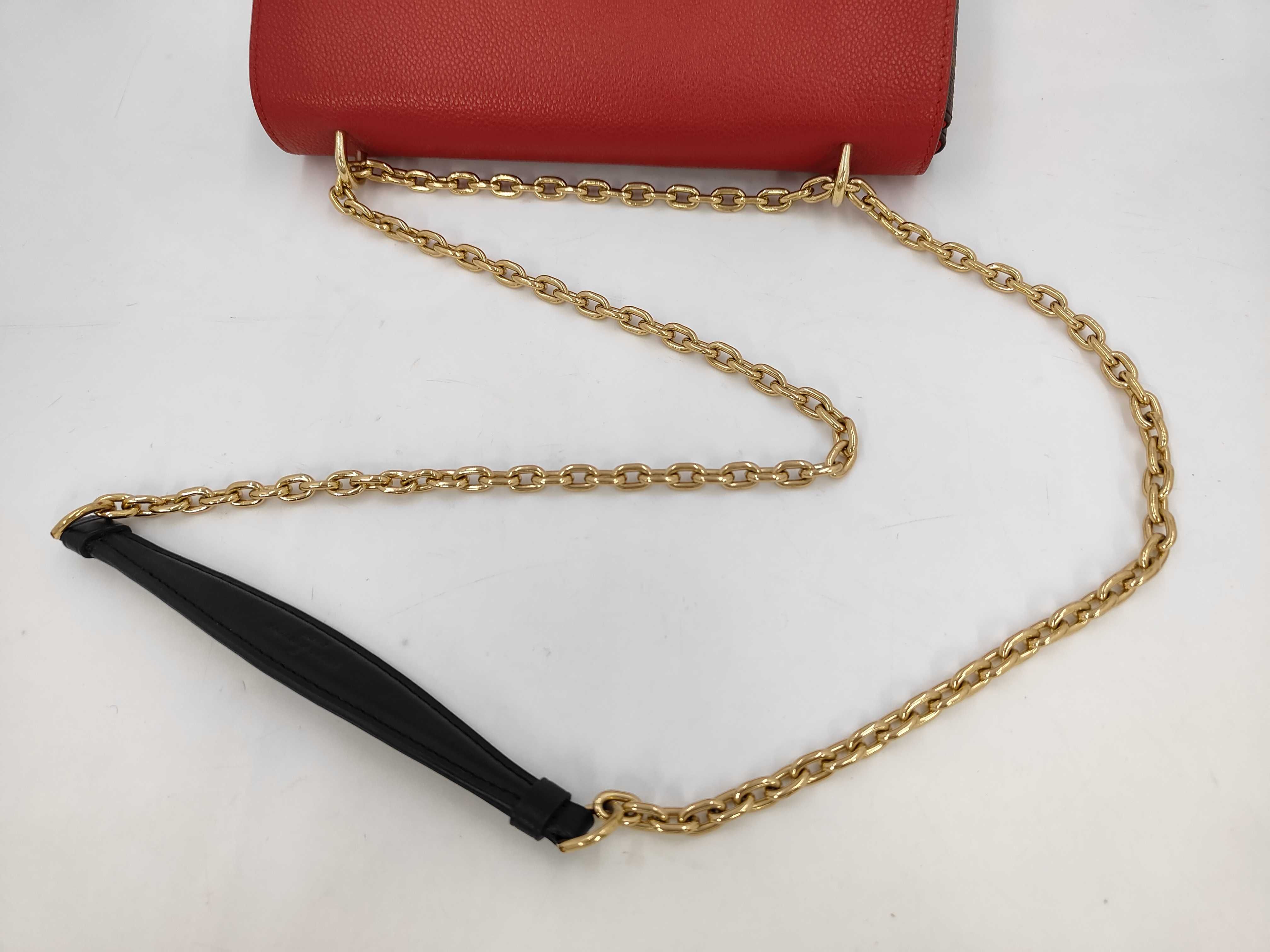 Monogram Louis Vuitton Monogram Red Leather Sampla Seed M43713 Shoulder Bag — view 5