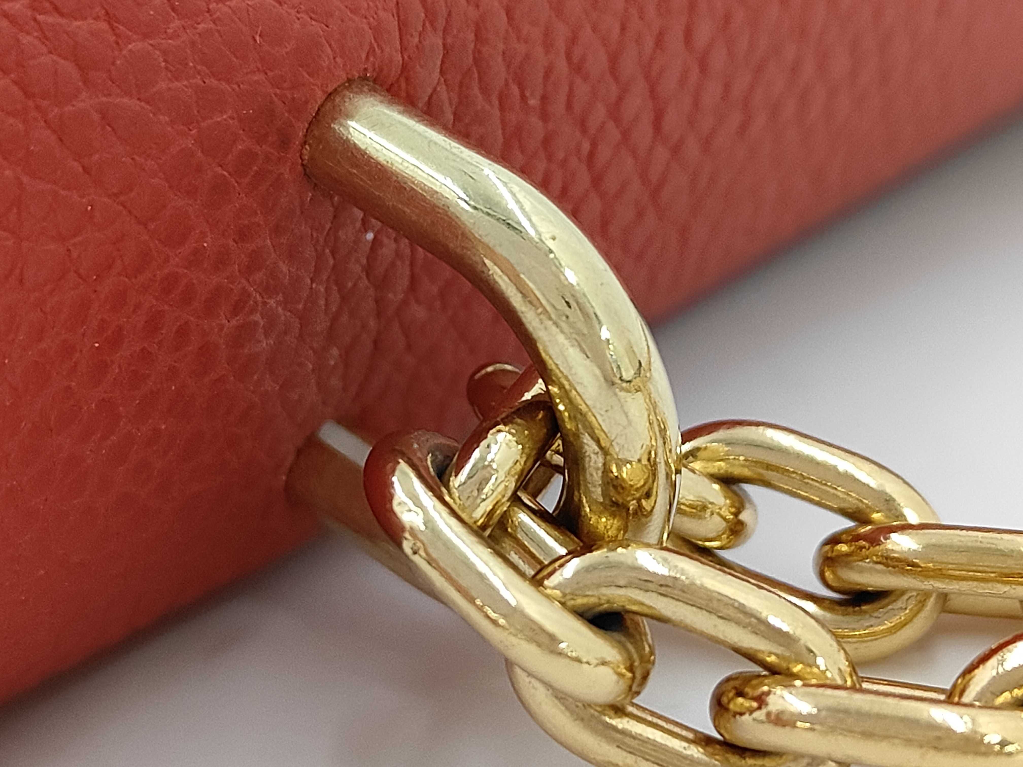 Monogram Louis Vuitton Monogram Red Leather Sampla Seed M43713 Shoulder Bag — view 7