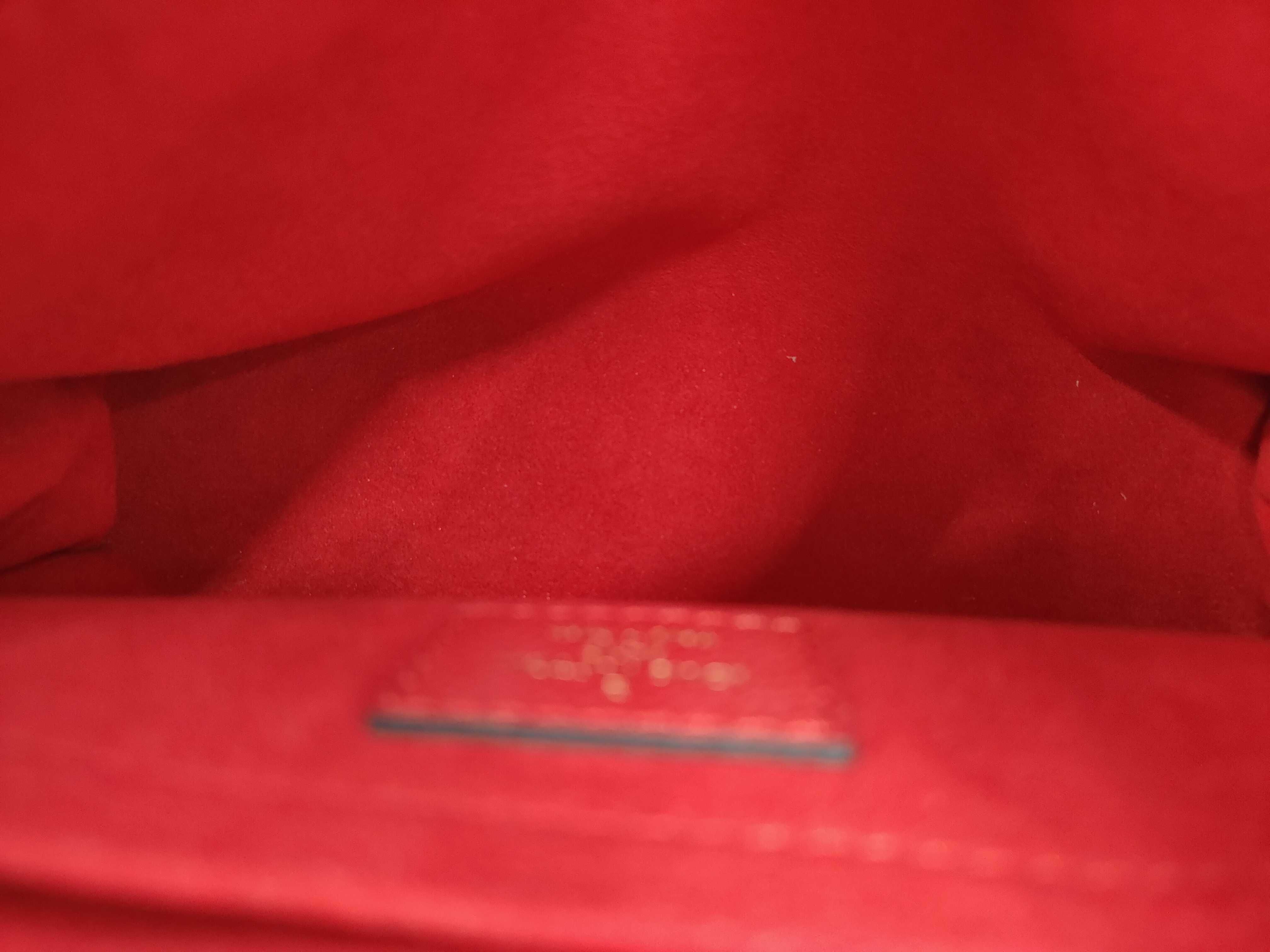 Monogram Louis Vuitton Monogram Red Leather Sampla Seed M43713 Shoulder Bag — view 9