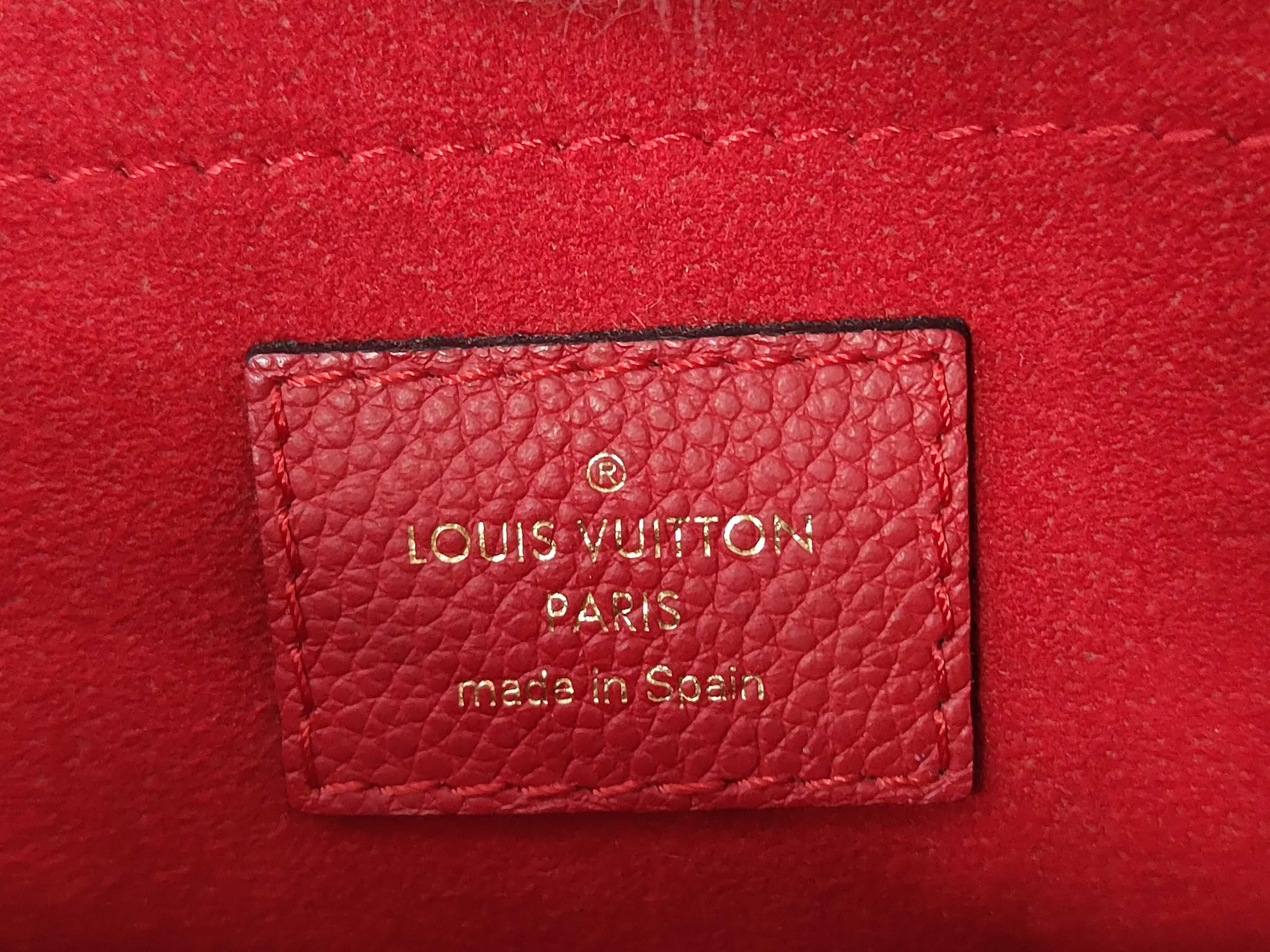 Monogram Louis Vuitton Monogram Red Leather Sampla Seed M43713 Shoulder Bag — view 10