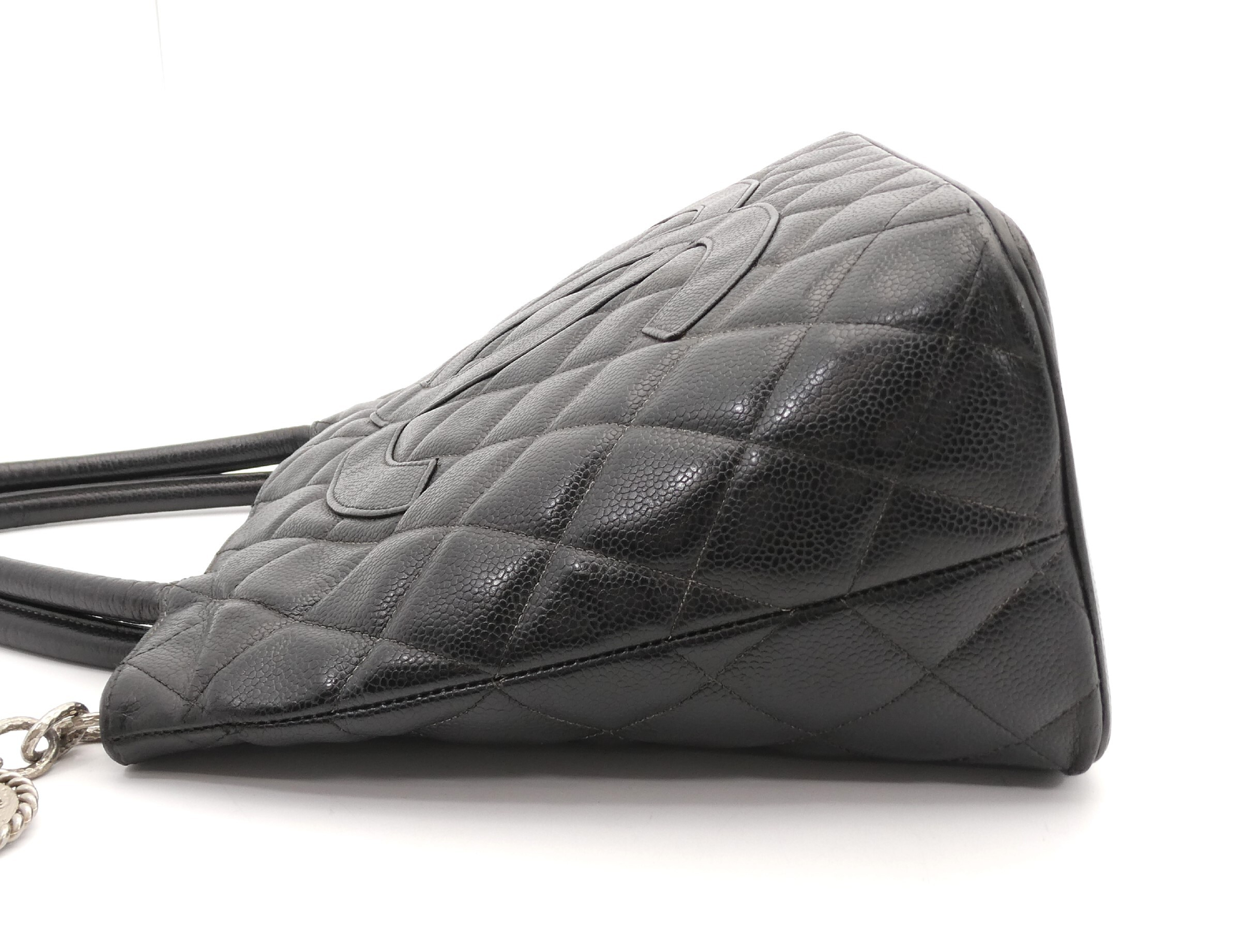 Reissue Tote Bag with Coco Mark and Caviar Leather — view 3