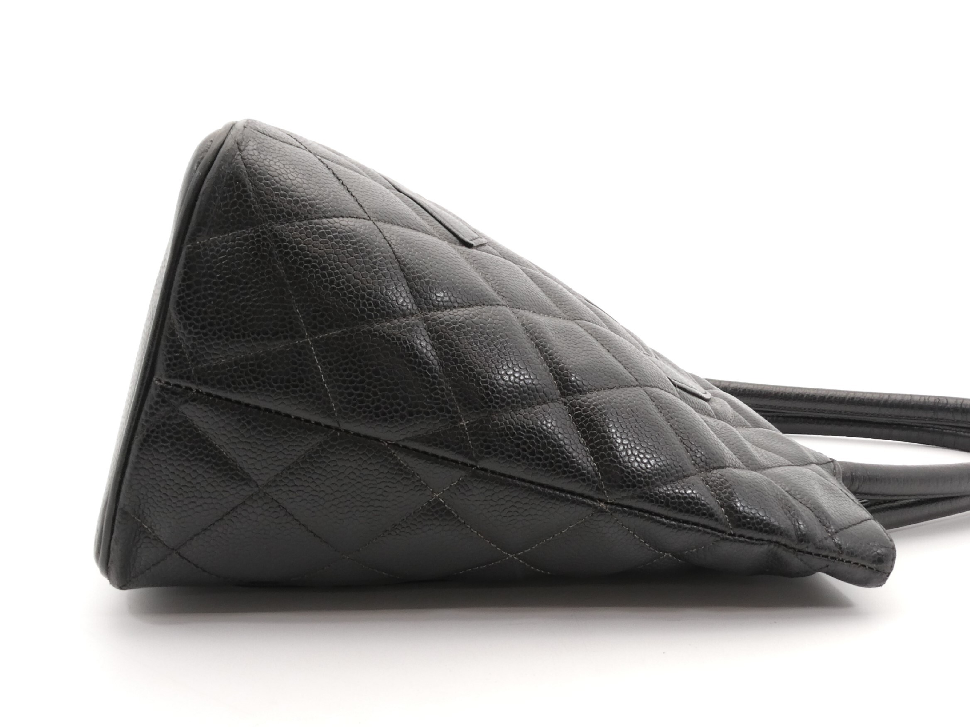 Reissue Tote Bag with Coco Mark and Caviar Leather — view 4
