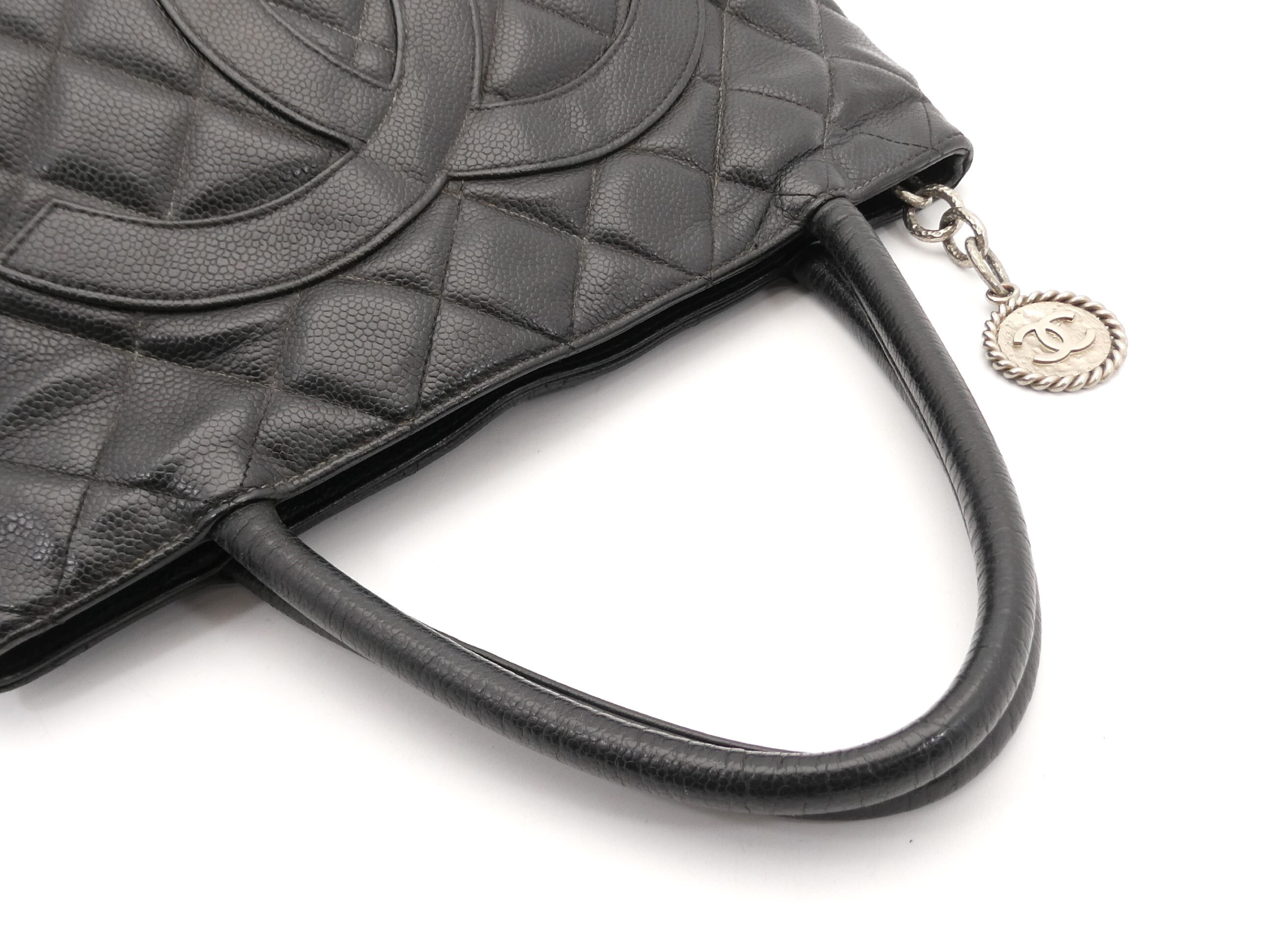 Reissue Tote Bag with Coco Mark and Caviar Leather — view 6