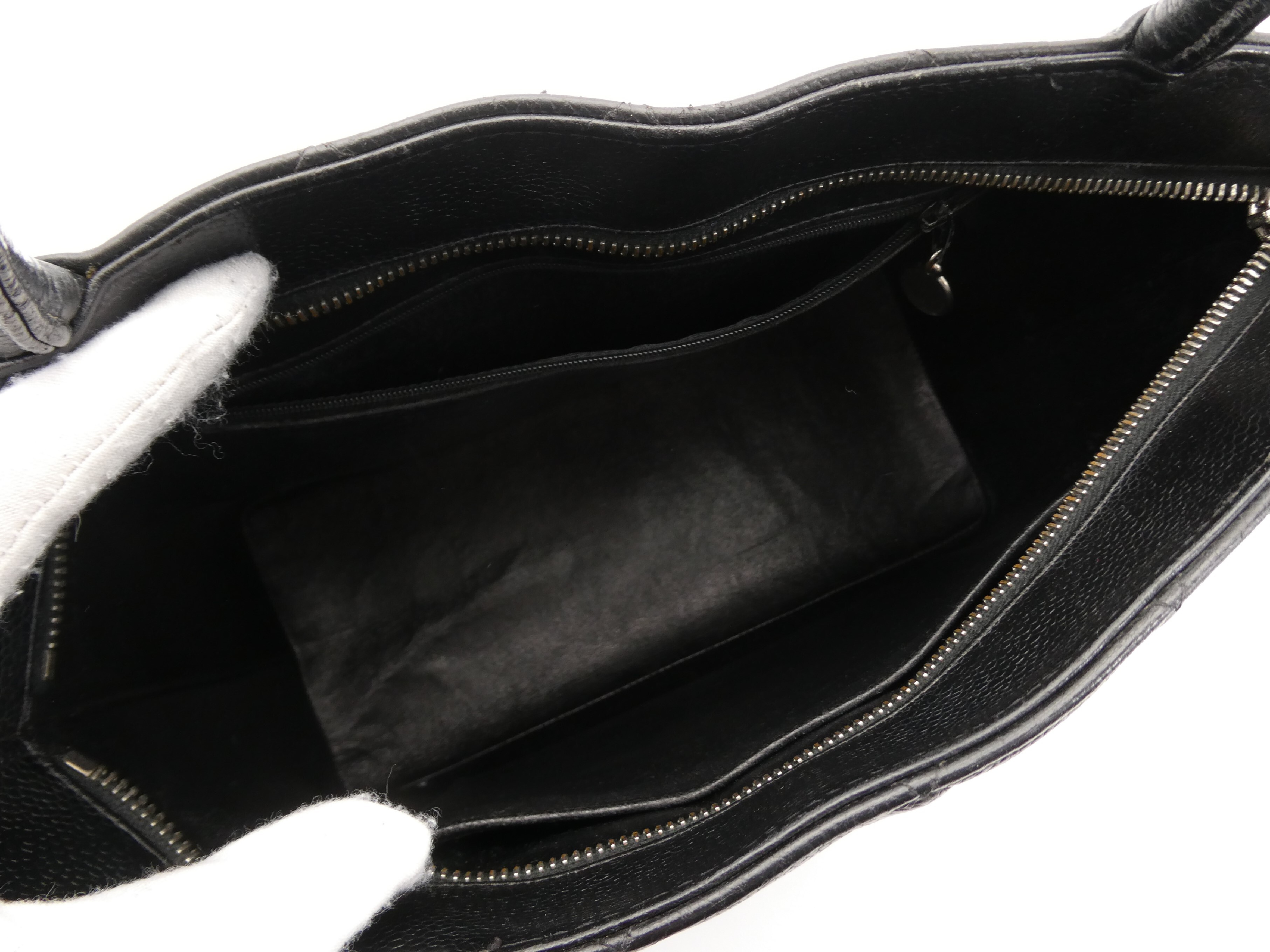 Reissue Tote Bag with Coco Mark and Caviar Leather — view 7