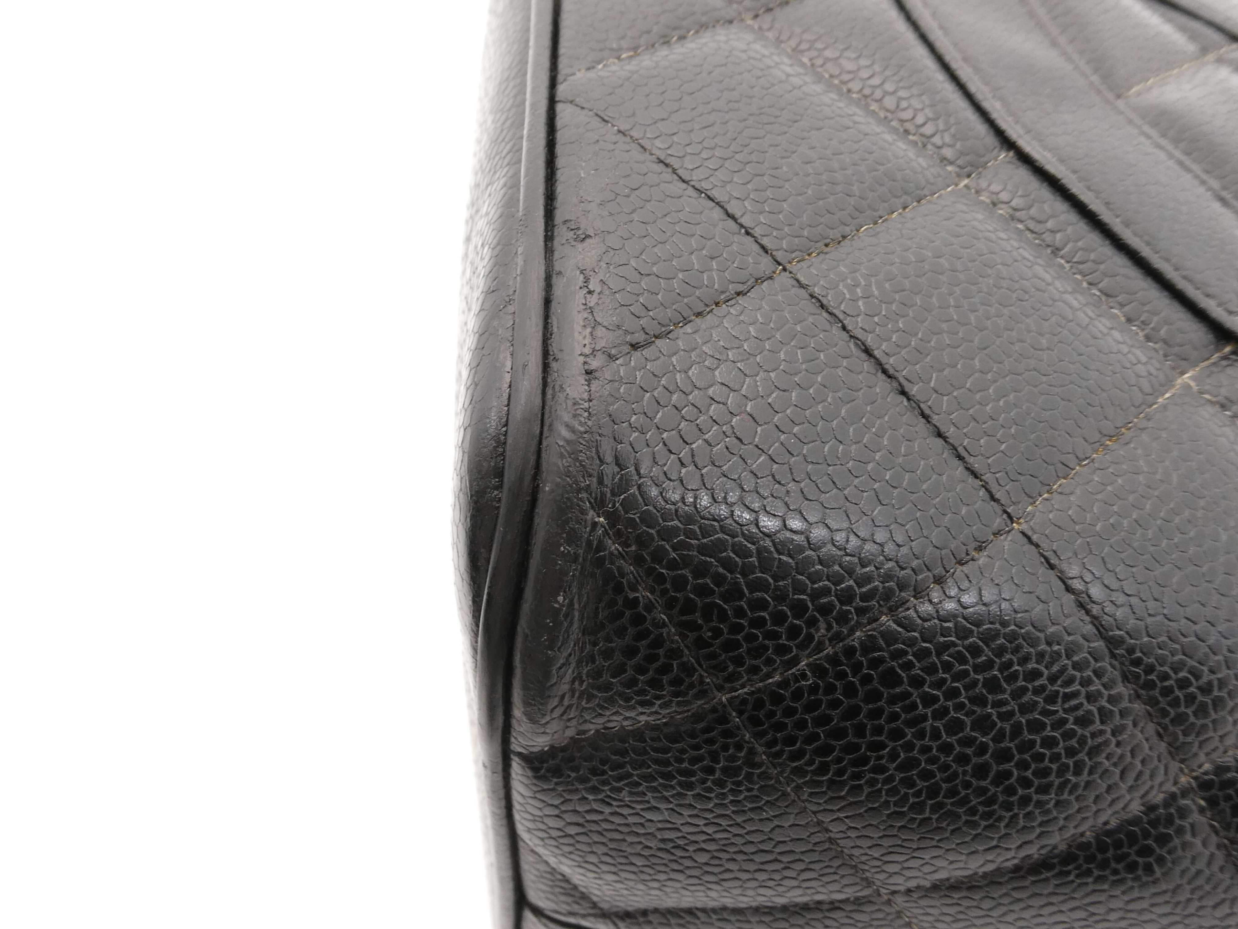 Reissue Tote Bag with Coco Mark and Caviar Leather — view 10