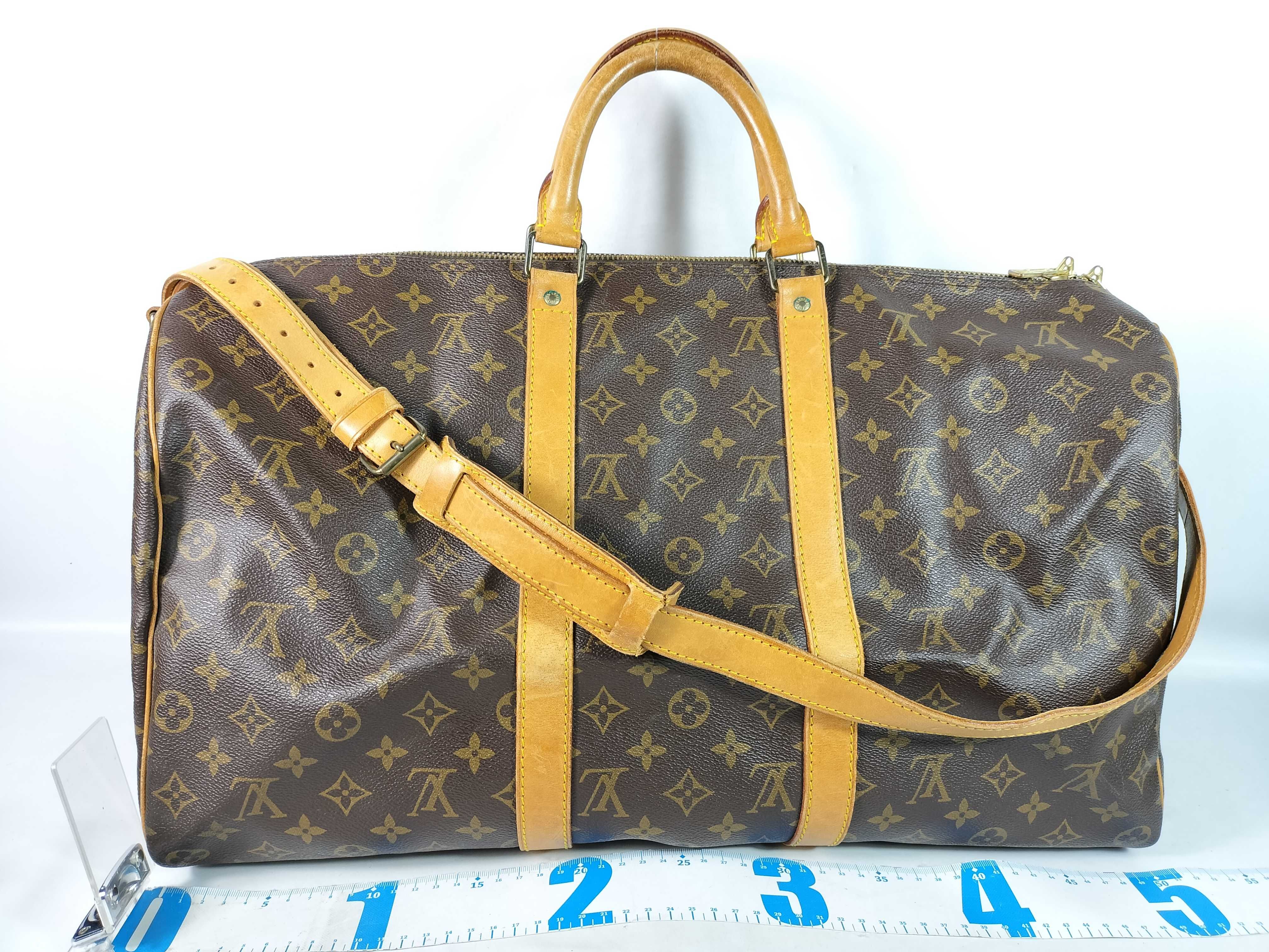 Monogram Keepall Bandoulière 50 M41416 Brown VI8910 Boston Bag — view 2