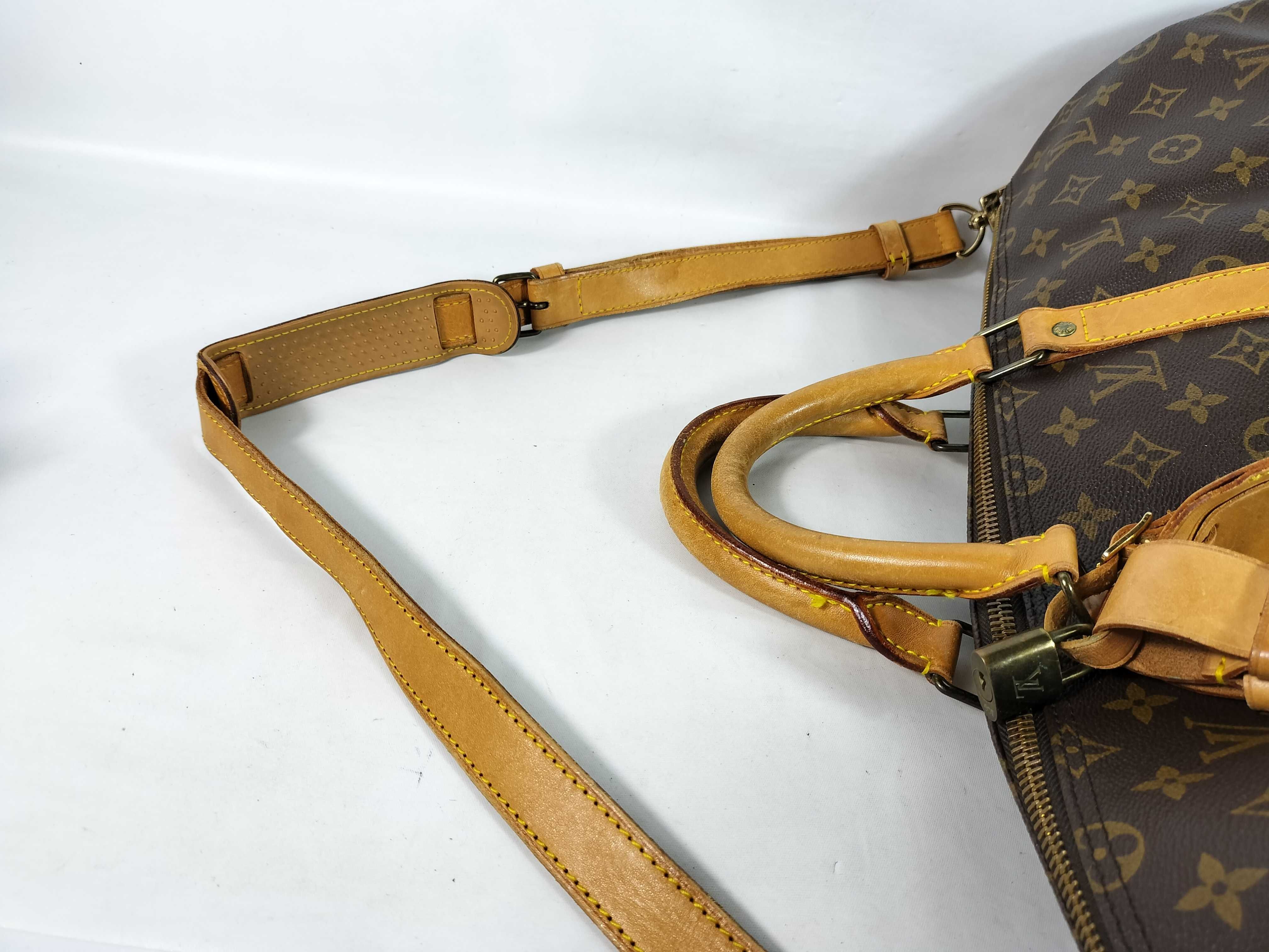 Monogram Keepall Bandoulière 50 M41416 Brown VI8910 Boston Bag — view 3