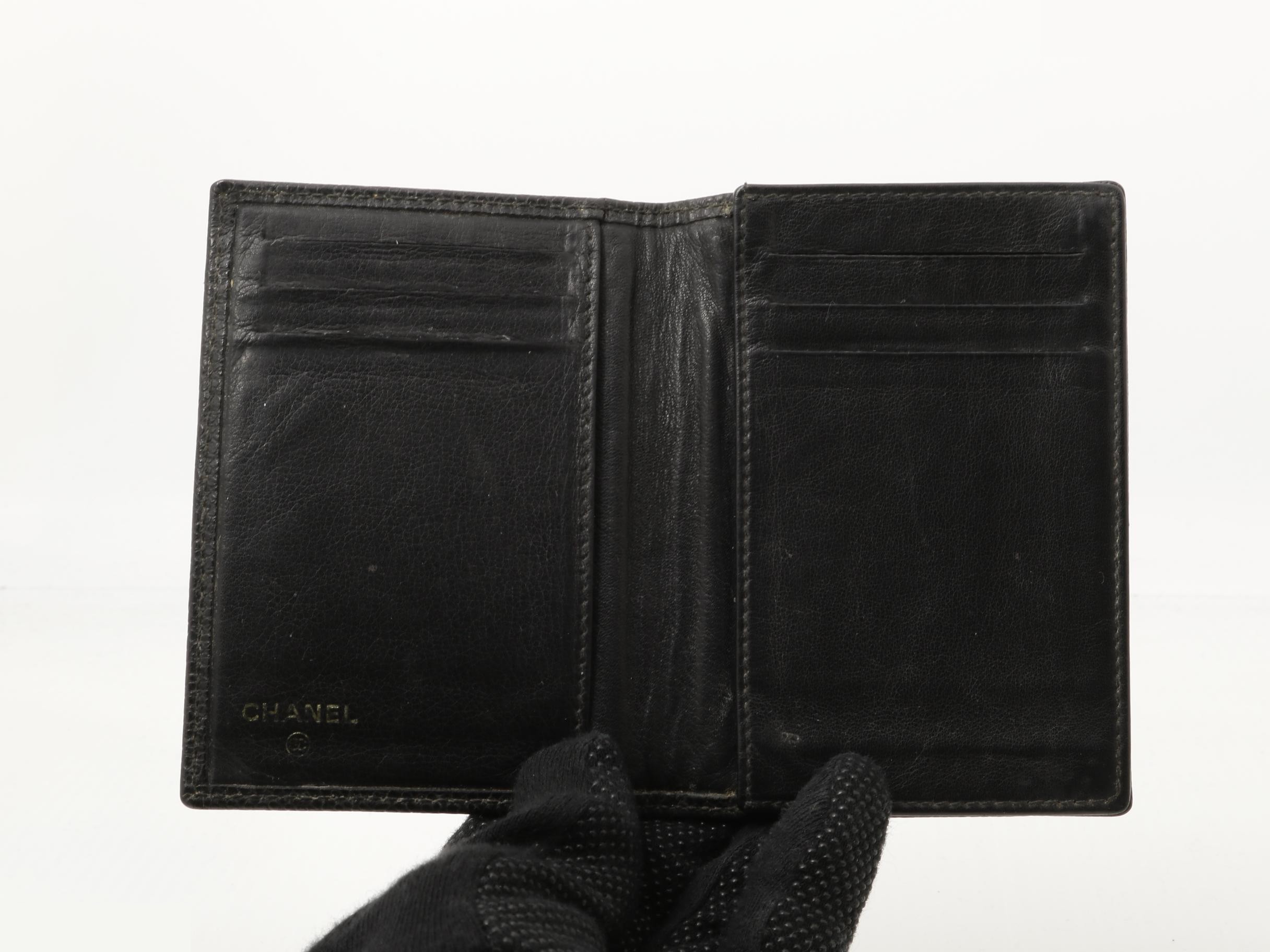 Caviar leather Coco Mark card case — view 4