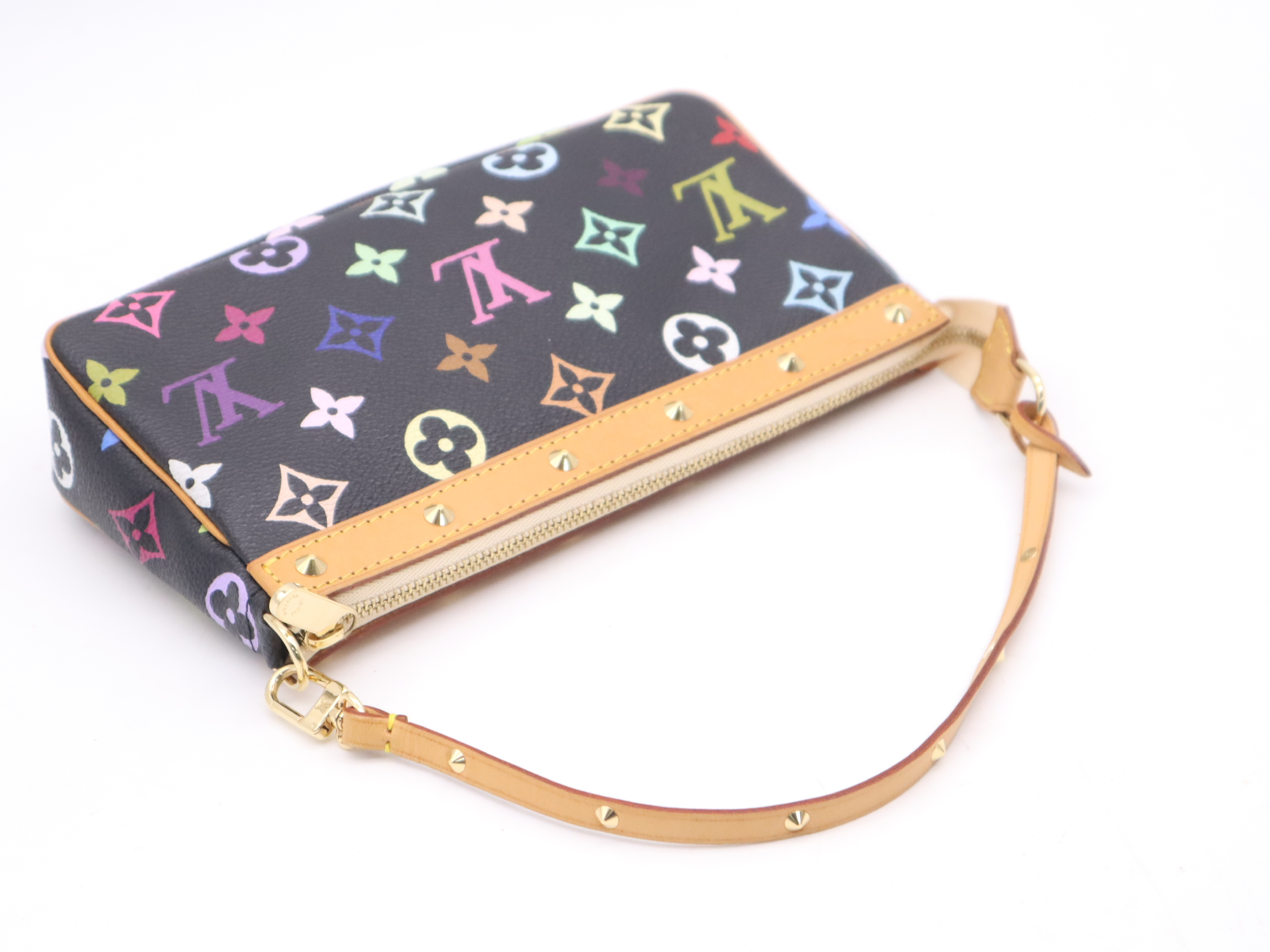 M92648 Multicolor Pochette Accessoires Noir Pouch — view 6
