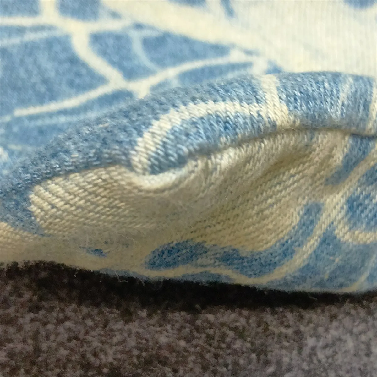 Drawstring Canvas Bag, Blue — view 6