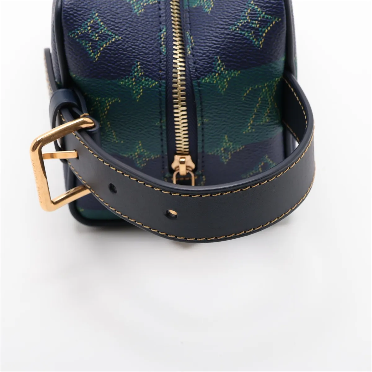 Monogram Heritage Locker Dopp Kit M25902 Navy (RFID detected) — view 5