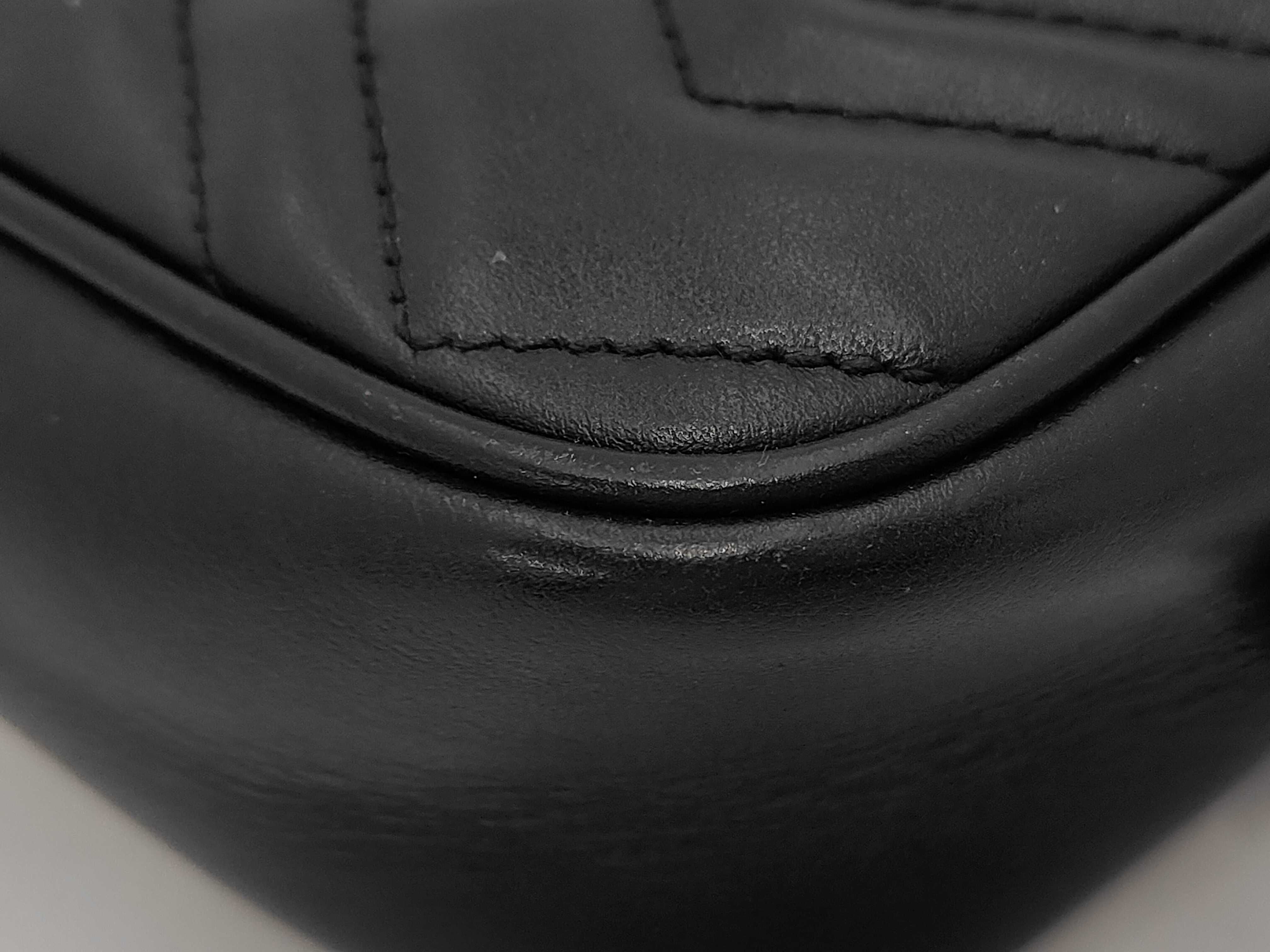 GG Marmont Chain Shoulder Bag 448065 Black Shoulder Bag — view 7