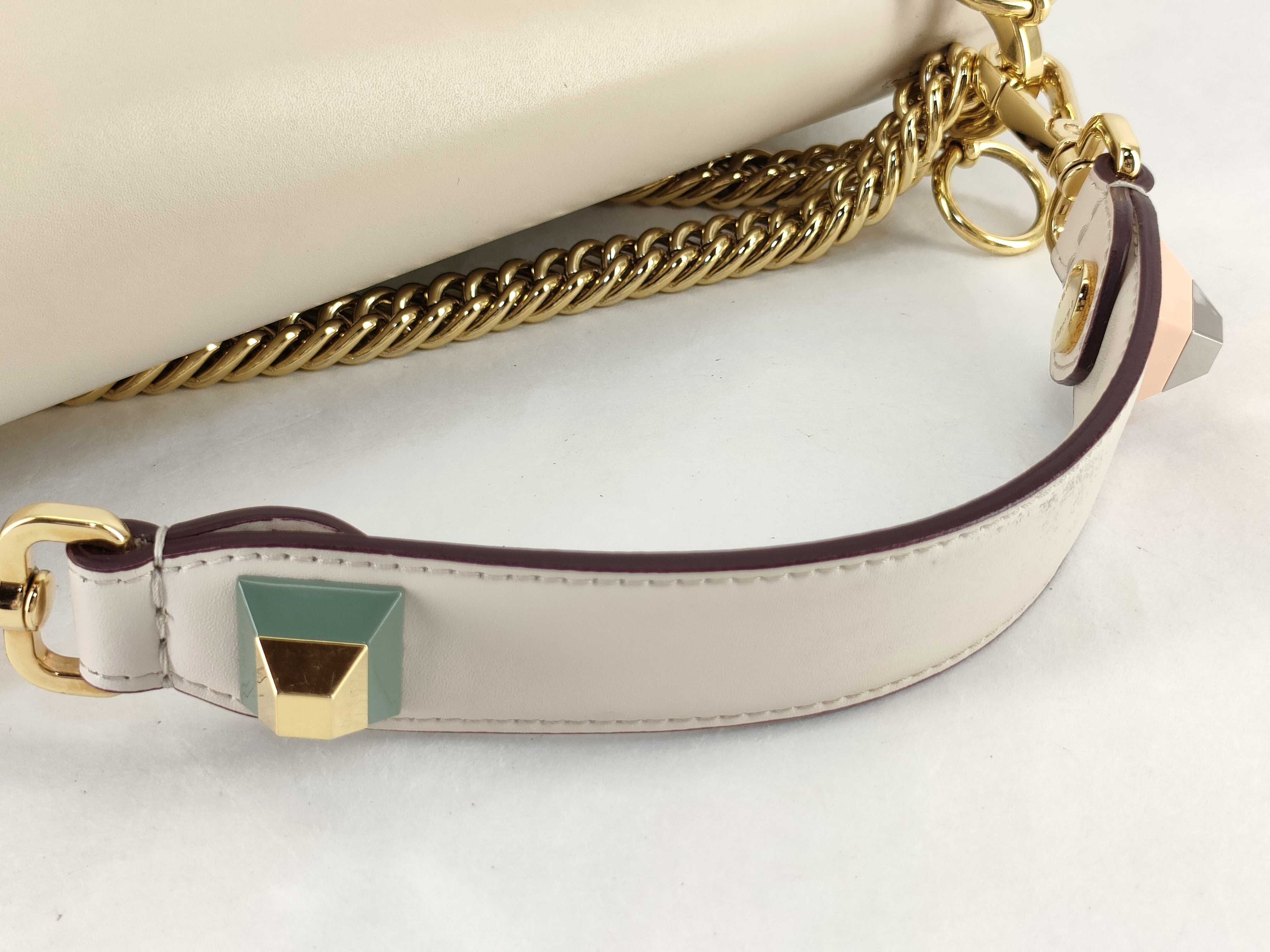 PH- Vitello Baltico Studded Kan Pink Shoulder Bag Leather — view 3