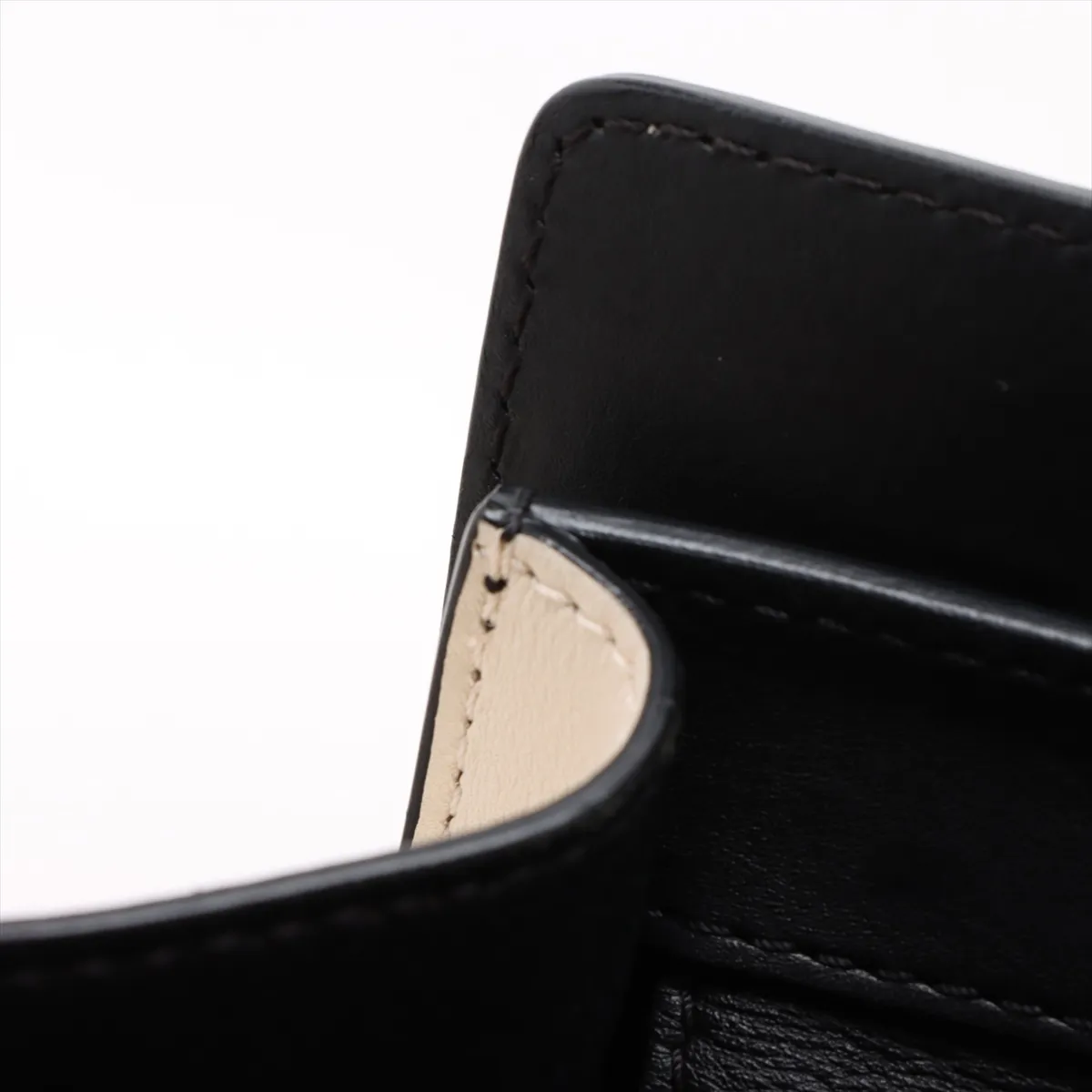 Luggage Mini Shopper Leather Handbag Navy x Black — view 10