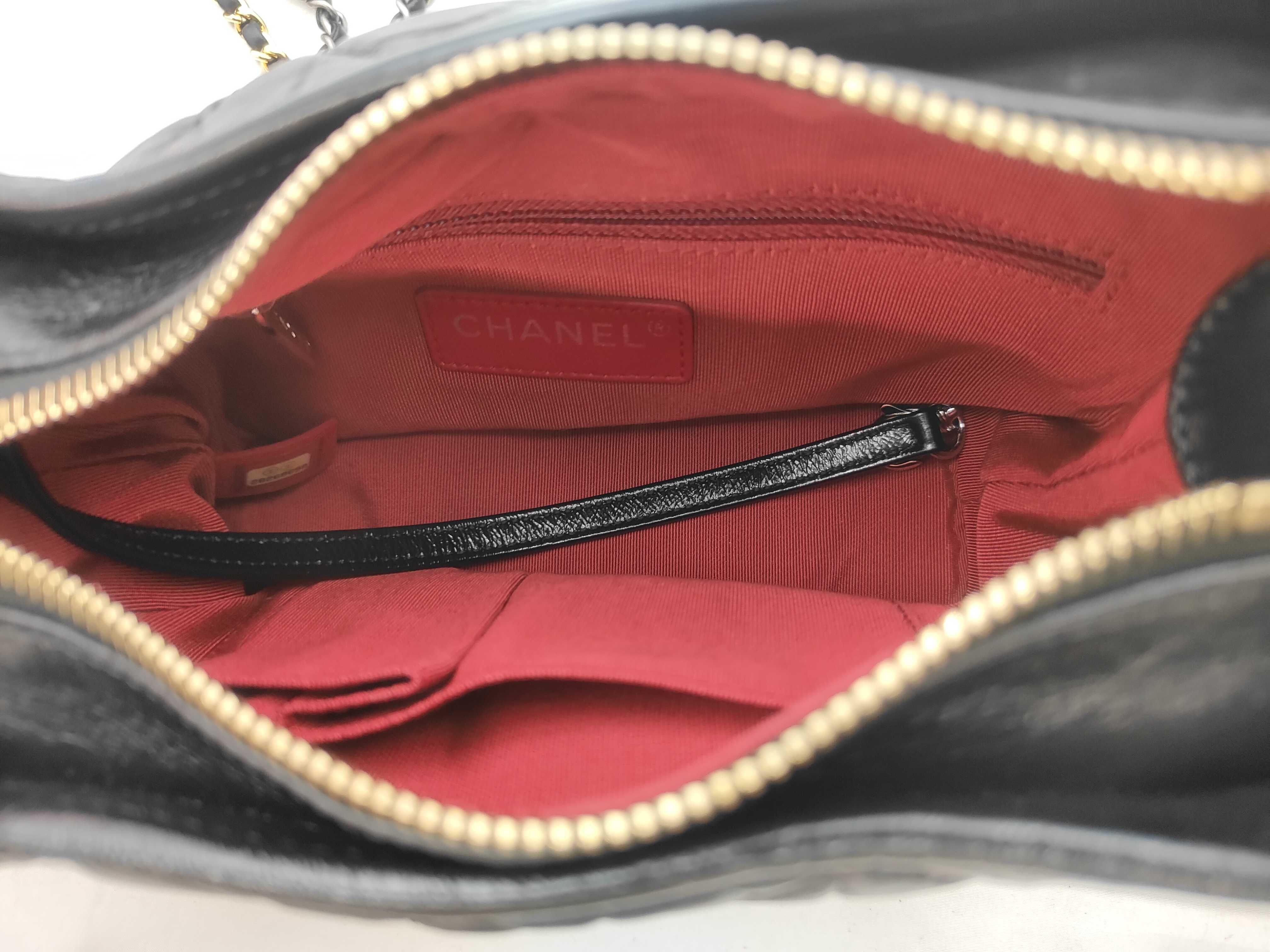 Gabrielle de Chanel Hobo Bag Small Black Aged Calf Leather No. 28 Shoulder Bag — view 8
