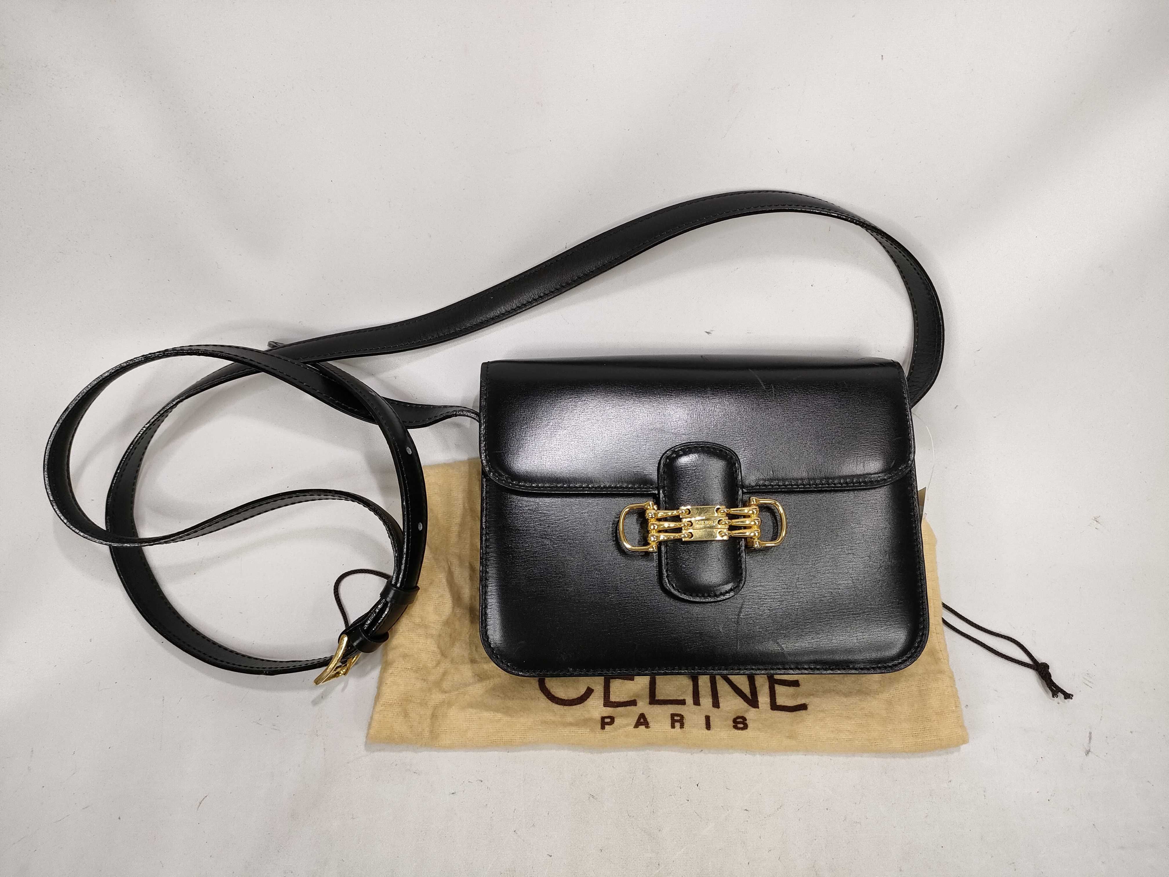 Horsebit Leather Shoulder Bag