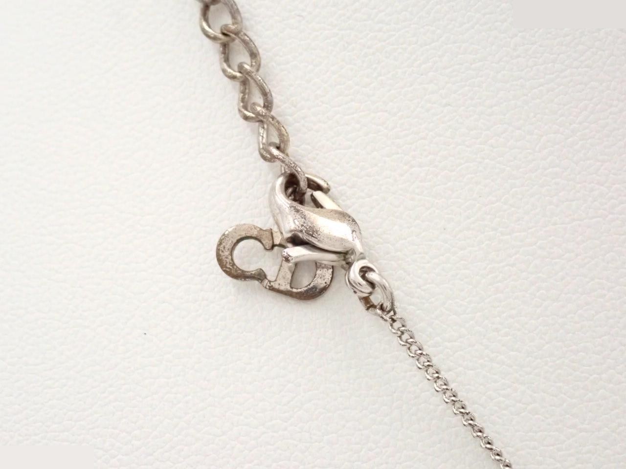 Logo necklace, silver, chain approximately 44cm — view 2