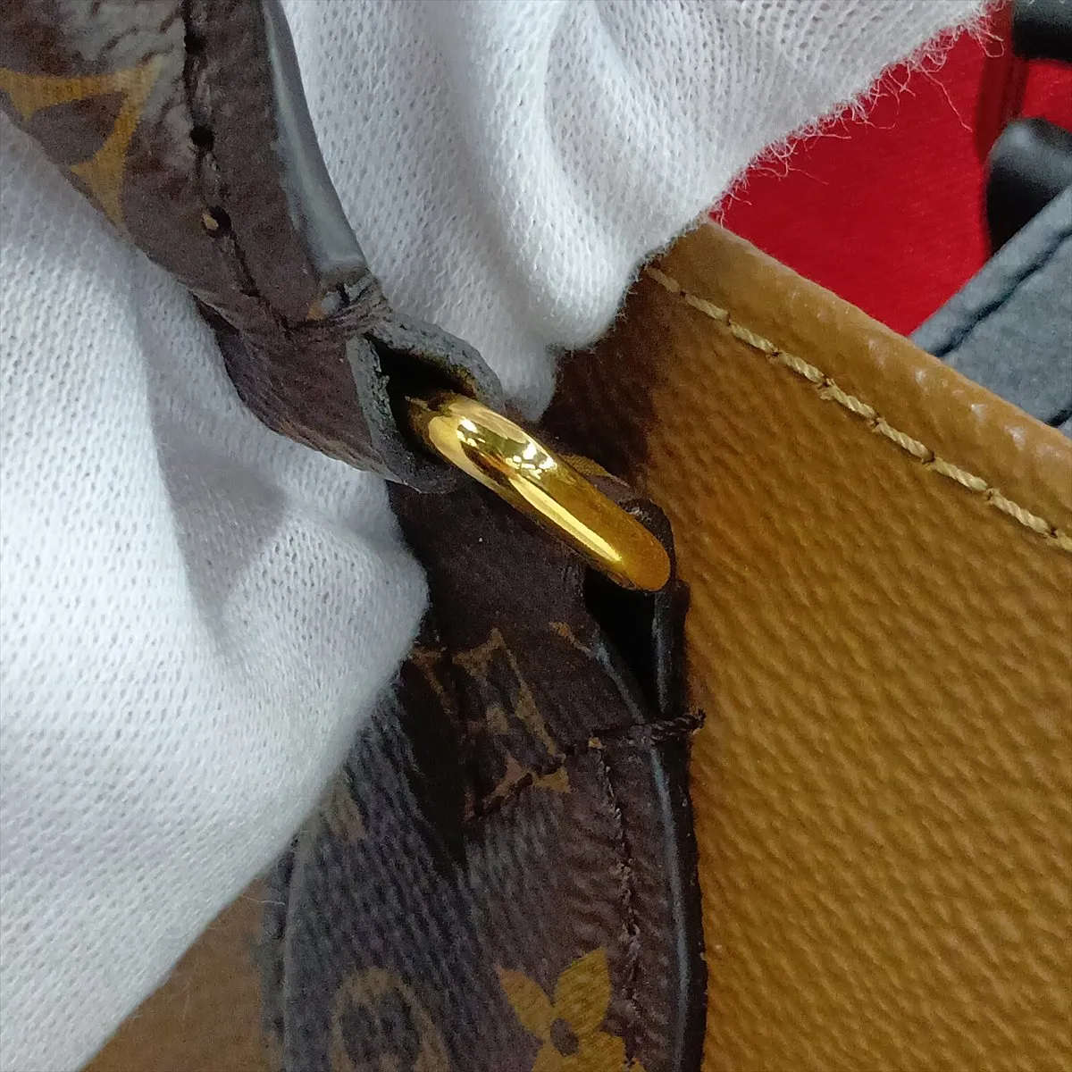 Giant Monogram Reverse OnTheGo MM M45321 LM0211 Brown (RFID detected) — view 14