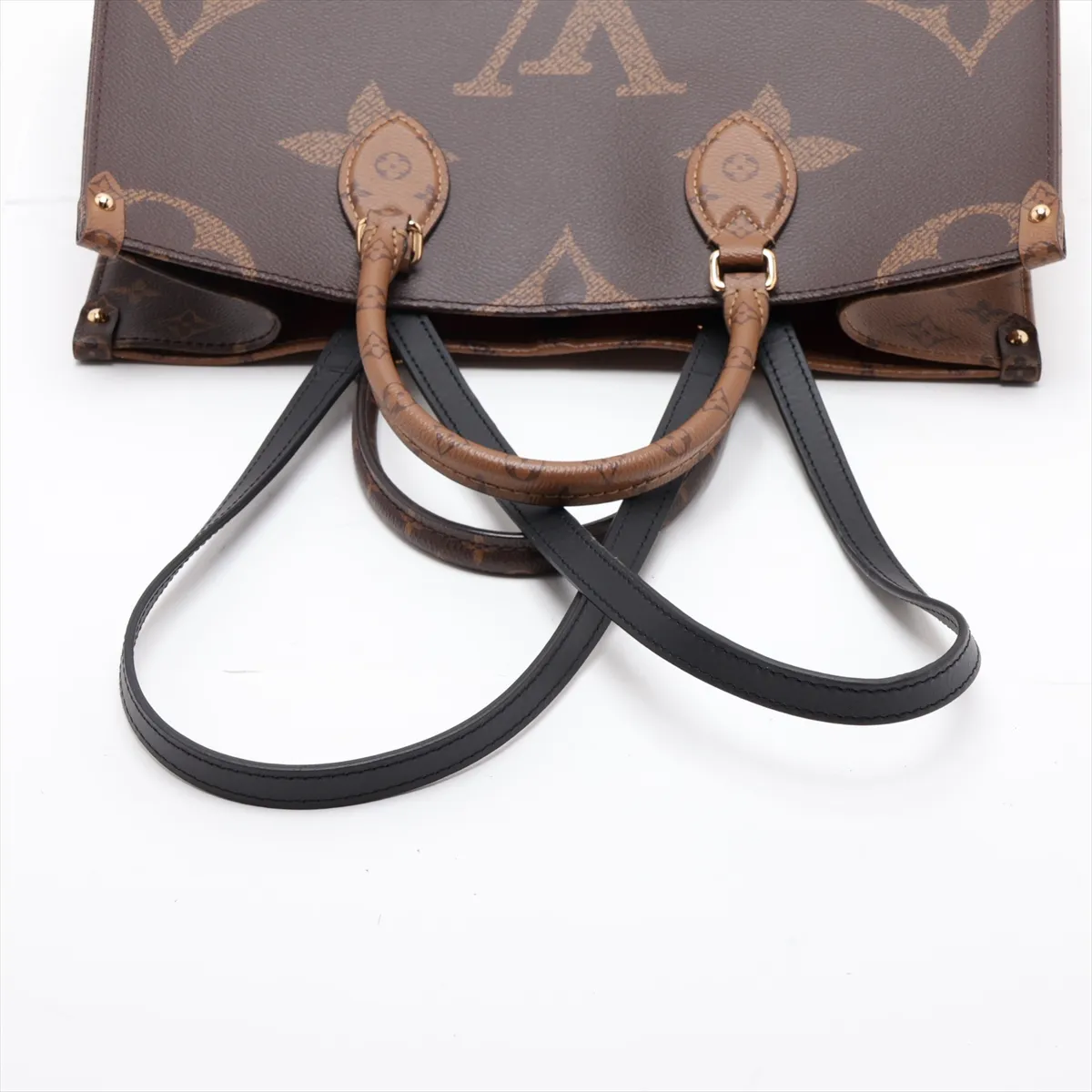 Giant Monogram Reverse OnTheGo MM M45321 LM0211 Brown (RFID detected) — view 5