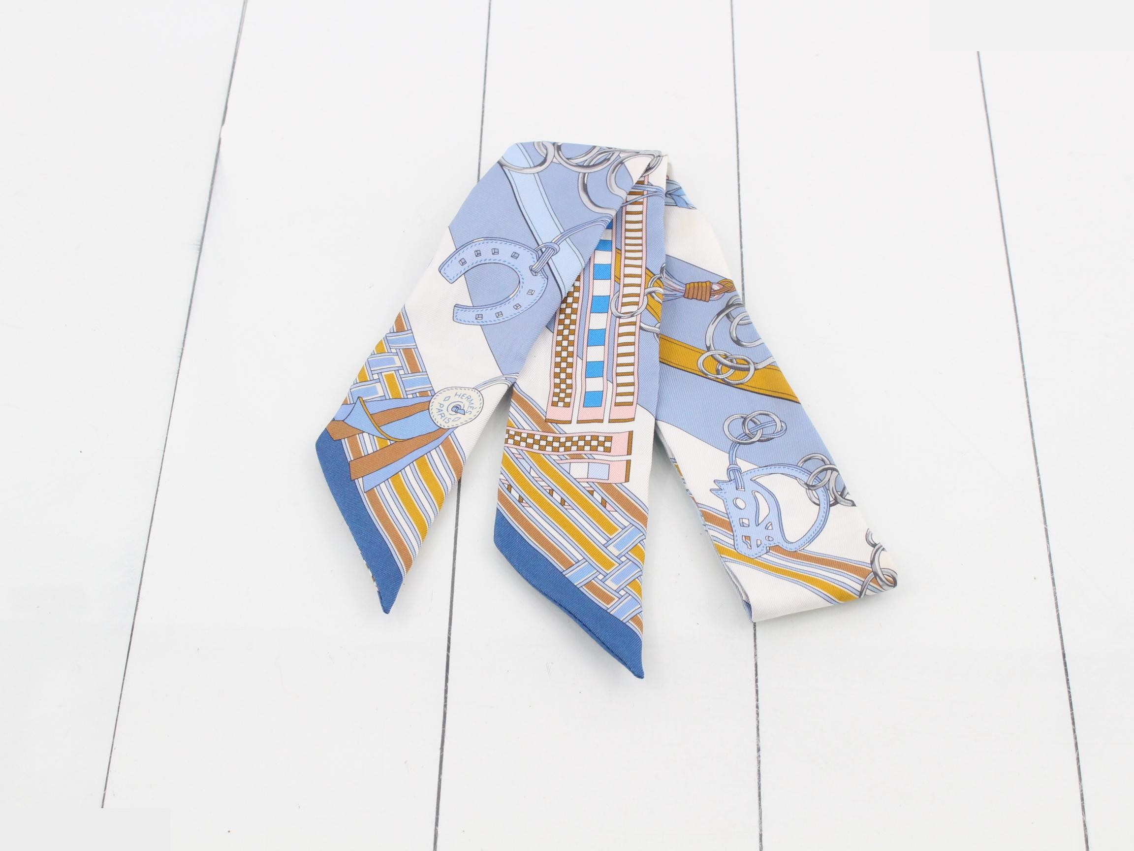 Hermès Twilly Brides et Gris-Gris Scarf — view 2