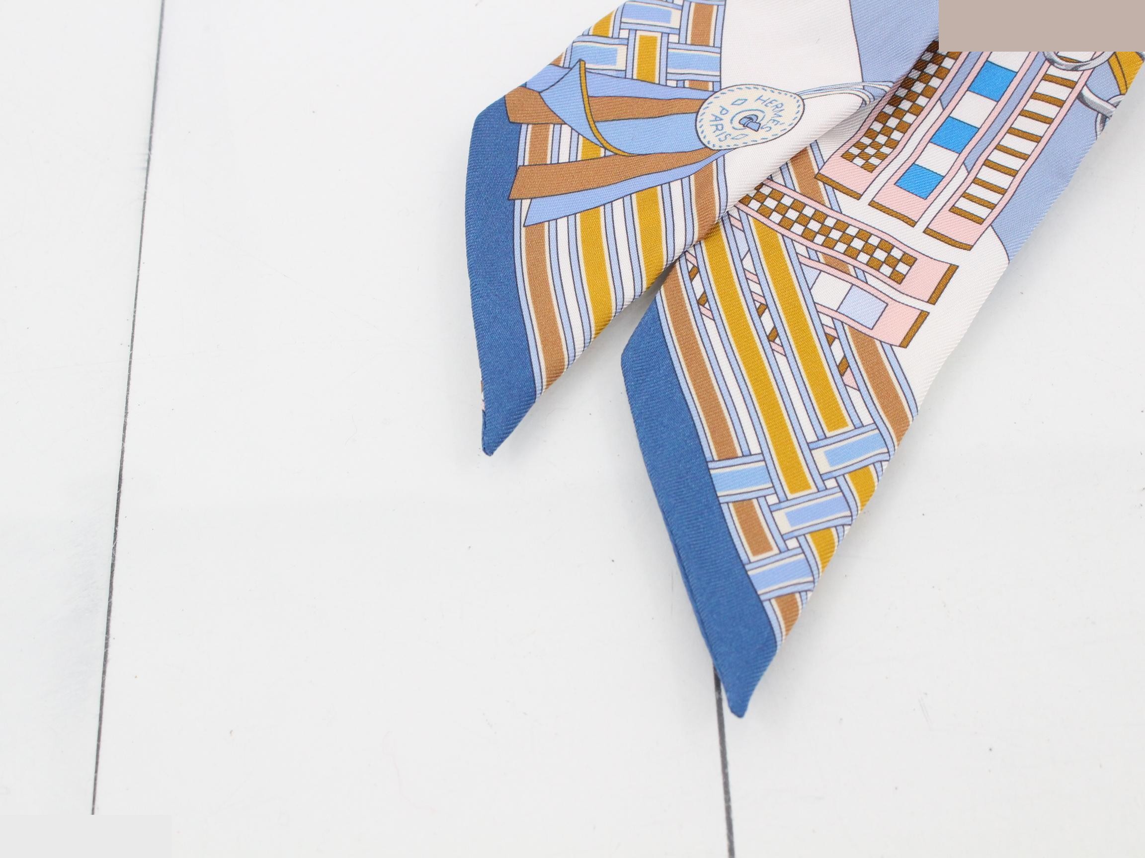 Hermès Twilly Brides et Gris-Gris Scarf — view 3