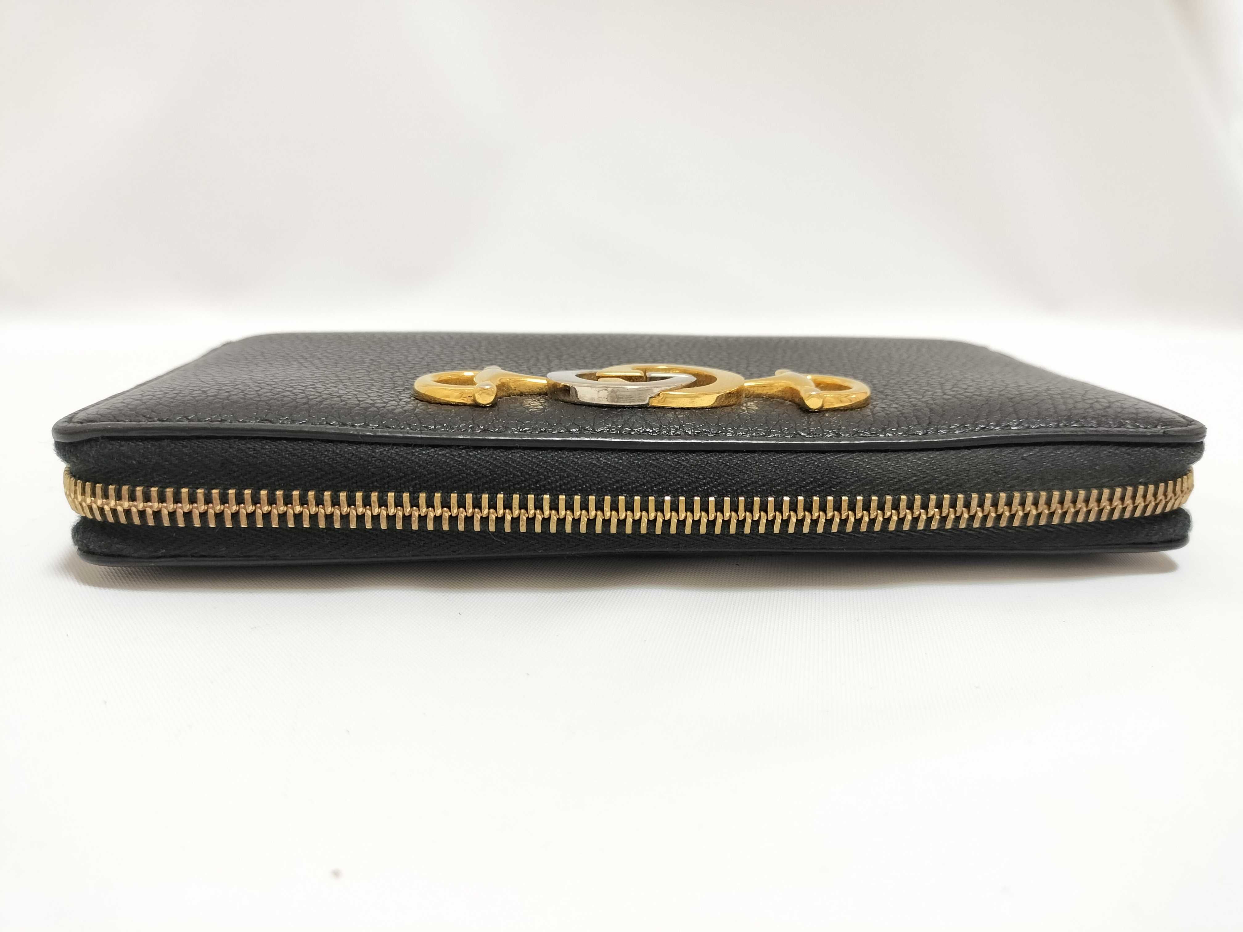 Horsebit Zippy Wallet Black — view 6